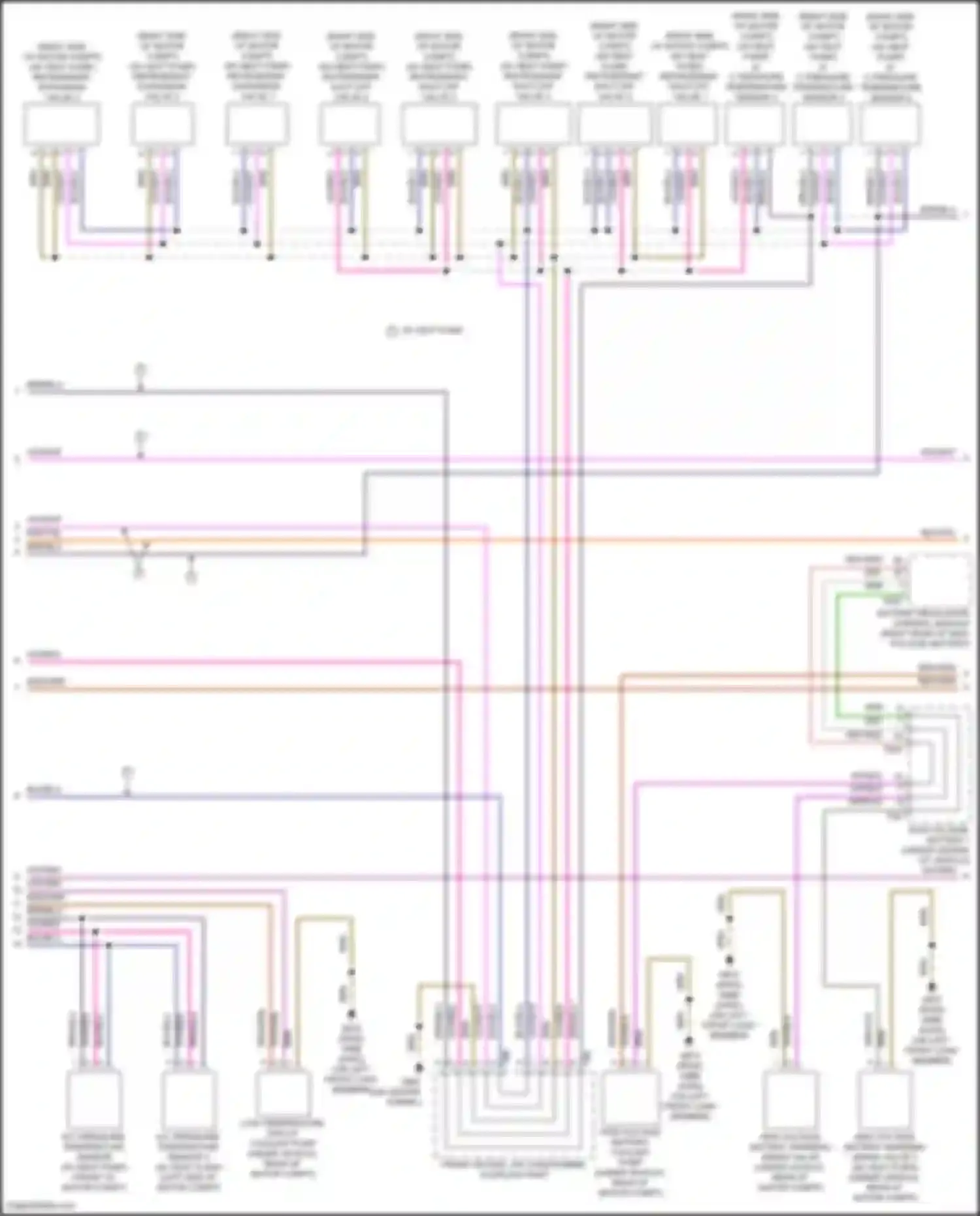 Wiring diagram a/c pressure temperature sensor 3 for Audi Q4 e-tron I (2021-2024) (1 of 1)