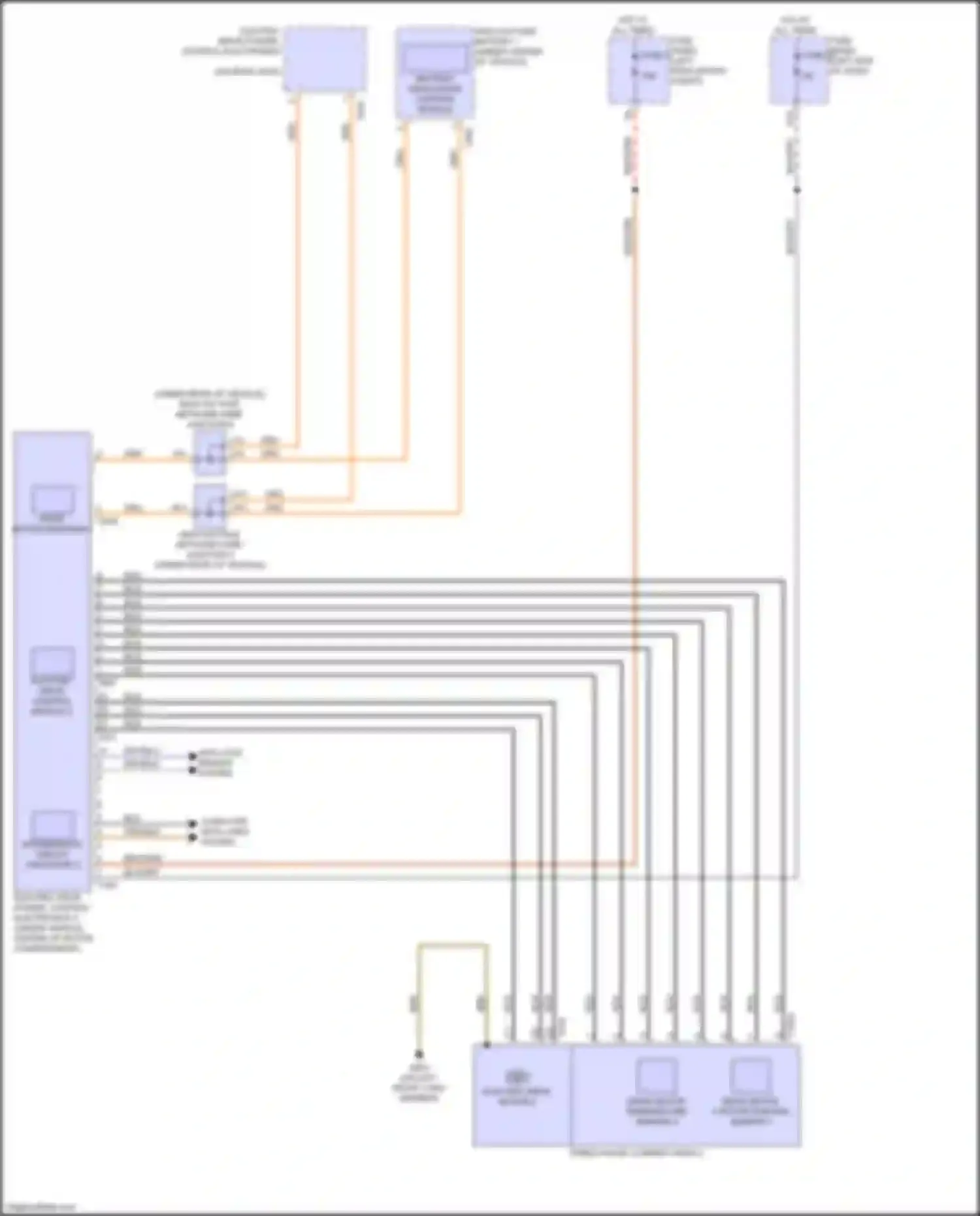 Wiring diagram anti-lock brakes system for Audi Q4 e-tron I (2021-2024) (1 of 5)
