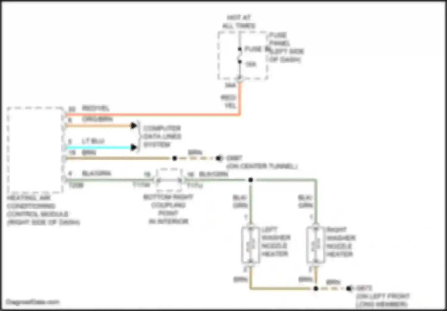Wiring diagram bottom right coupling point in interior for Audi Q4 e-tron I (2021-2024) (11 of 12)