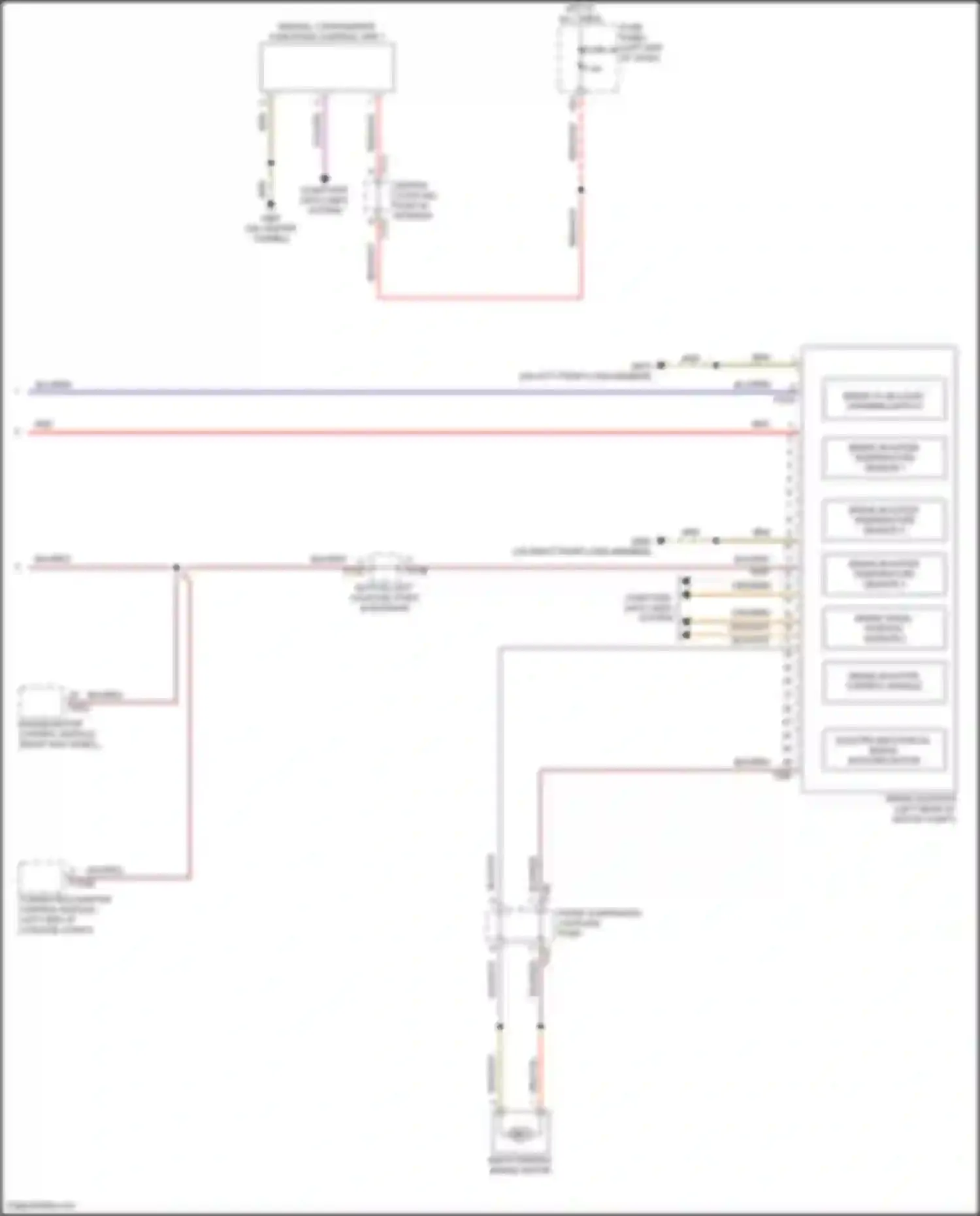 Wiring diagram center coupling point in interior for Audi Q4 e-tron I (2021-2024) (12 of 18)