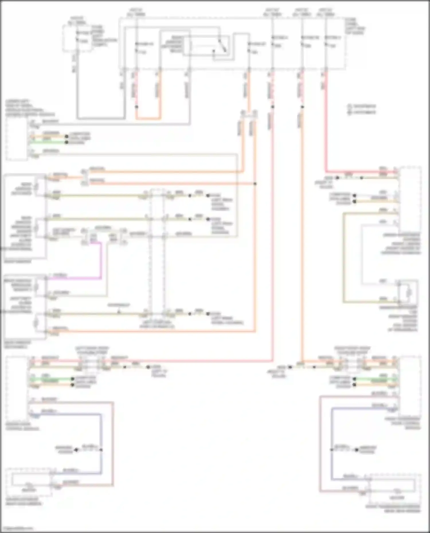 Wiring diagram driver exterior rear view mirror for Audi Q4 e-tron I (2021-2024) (10 of 10)
