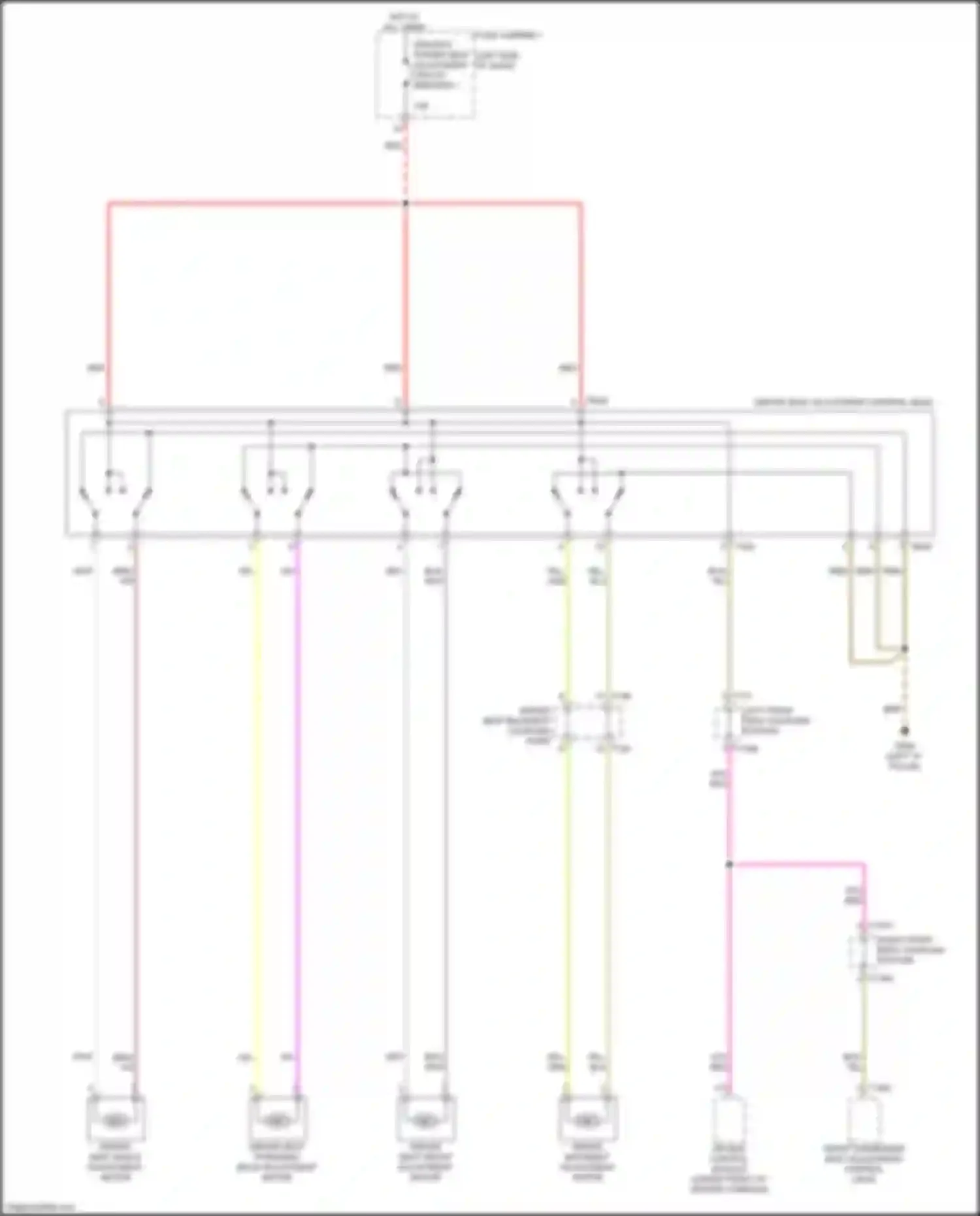 Wiring diagram driver seat angle adjustment motor for Audi Q4 e-tron I (2021-2024) (1 of 2)