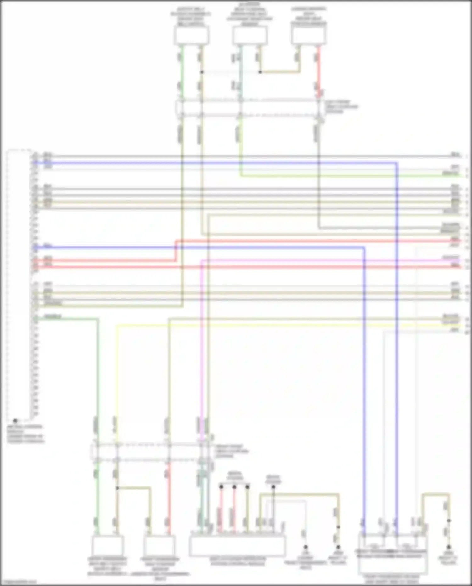 Wiring diagram driver side seat occupant detection sensor for Audi Q4 e-tron I (2021-2024) (1 of 1)
