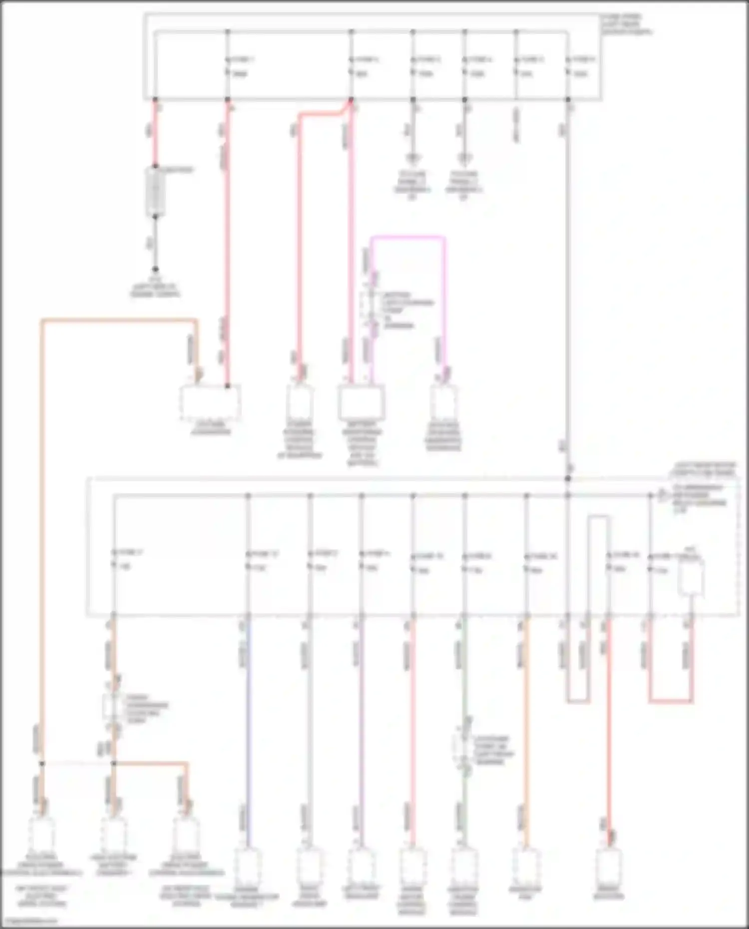 Wiring diagram electric drive power, control electronics for Audi Q4 e-tron I (2021-2024) (4 of 7)