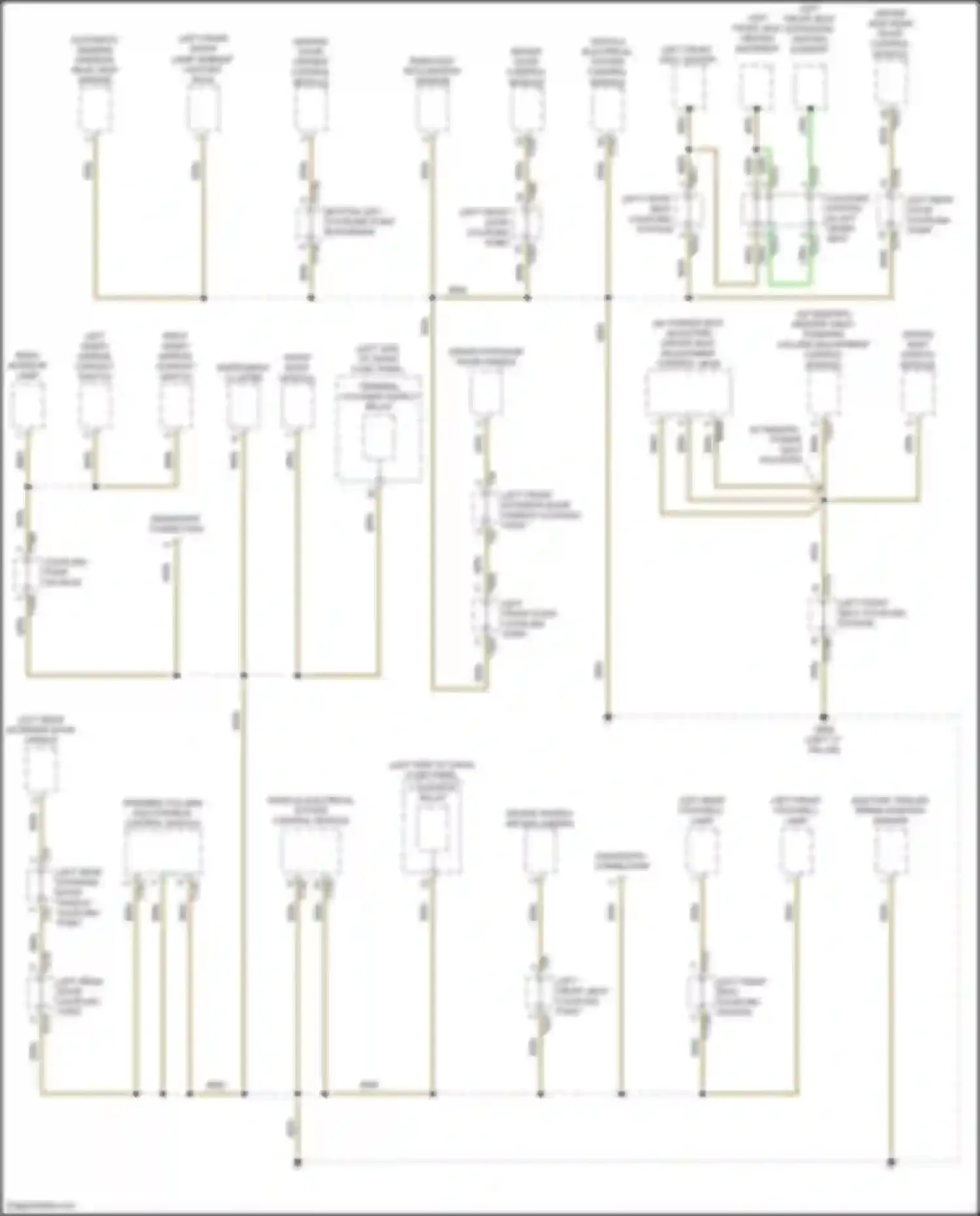 Wiring diagram electric trailer brake position sensor for Audi Q4 e-tron I (2021-2024) (1 of 3)