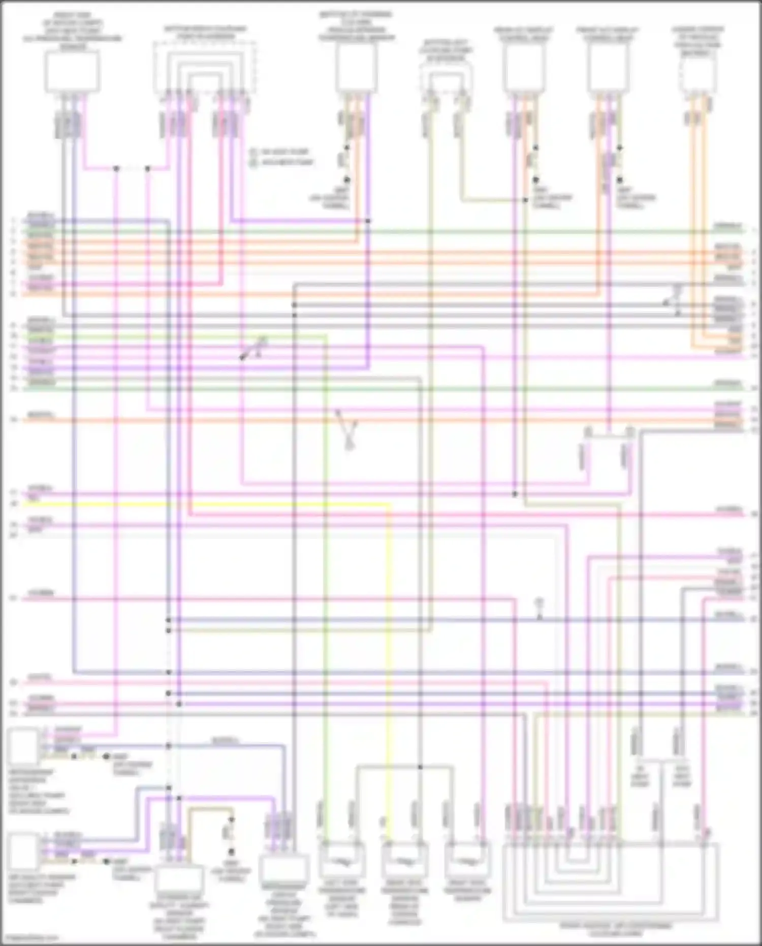 Wiring diagram front heating, air conditioning coupling point for Audi Q4 e-tron I (2021-2024) (1 of 5)