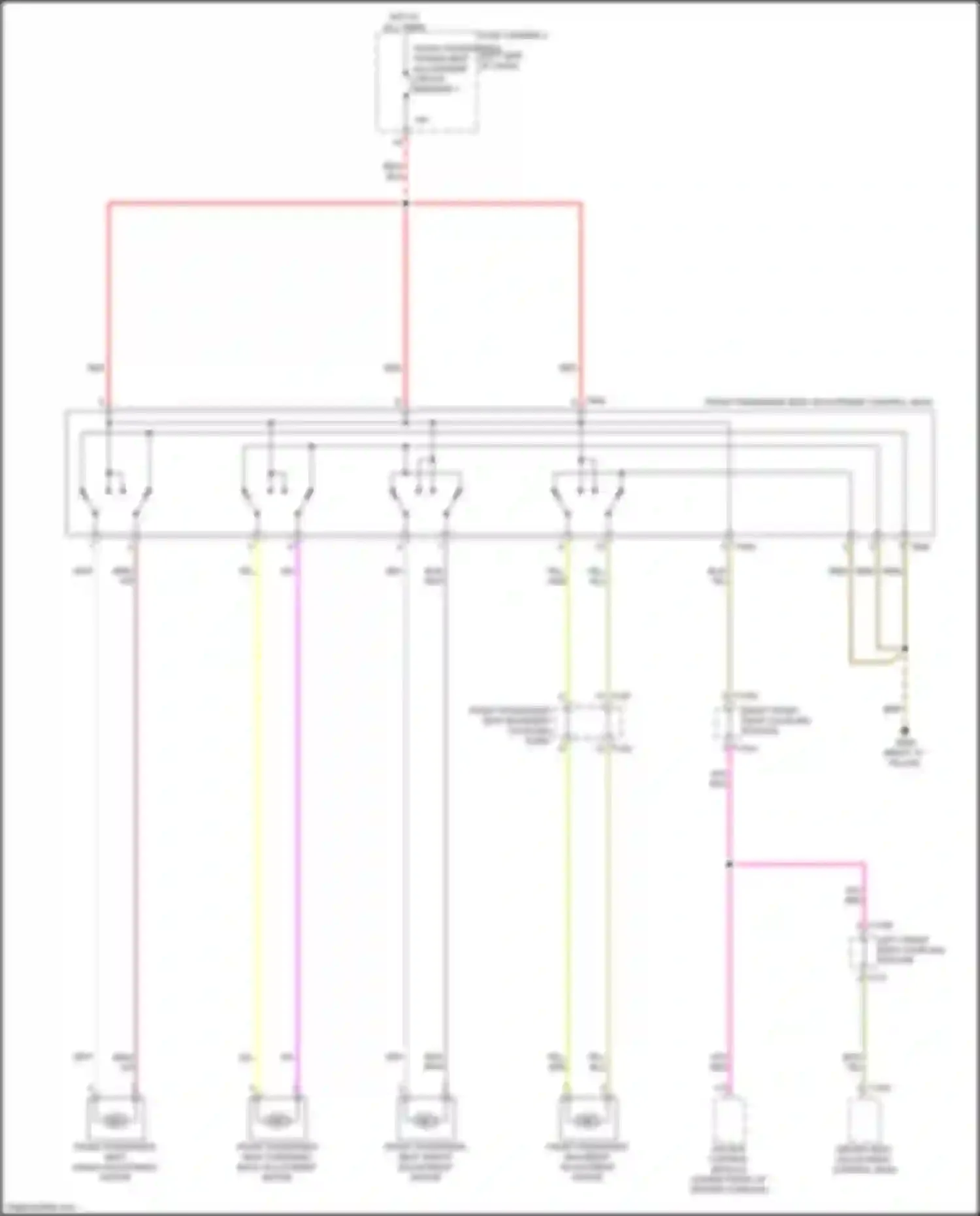 Wiring diagram front passenger backrest adjustment motor for Audi Q4 e-tron I (2021-2024) (1 of 1)