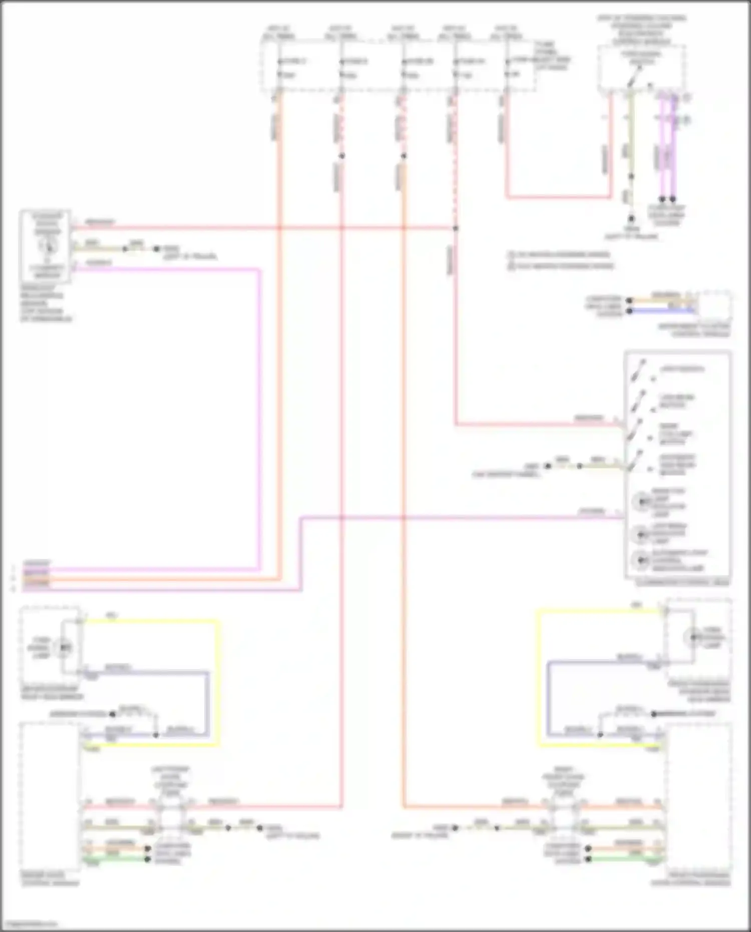 Wiring diagram left front door coupling point for Audi Q4 e-tron I (2021-2024) (12 of 24)
