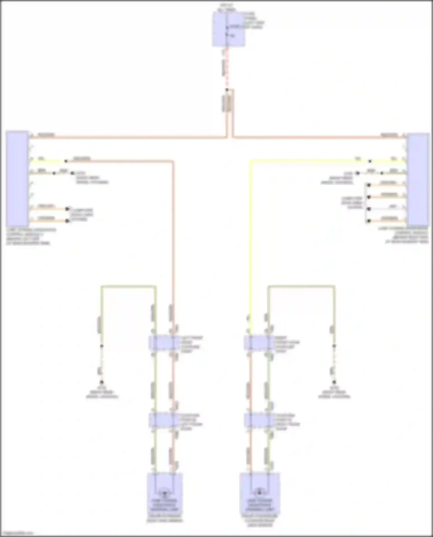Wiring diagram left front door coupling point for Audi Q4 e-tron I (2021-2024) (14 of 24)