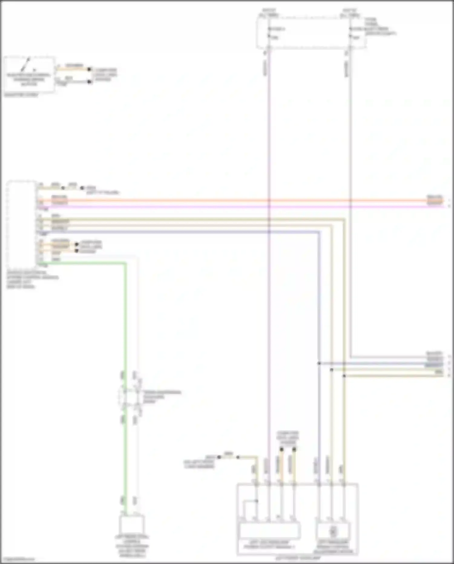 Wiring diagram left front headlamp for Audi Q4 e-tron I (2021-2024) (4 of 5)