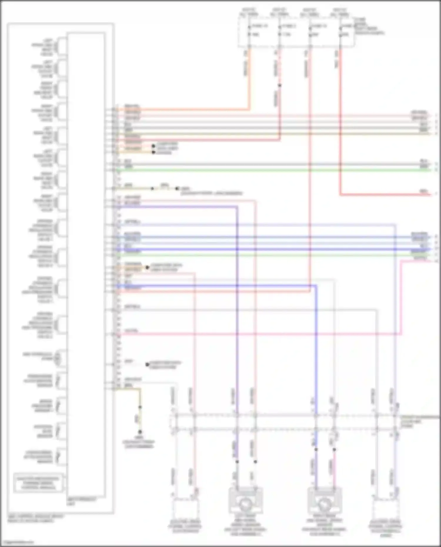 Wiring diagram left rear abs outlet valve for Audi Q4 e-tron I (2021-2024) (1 of 1)