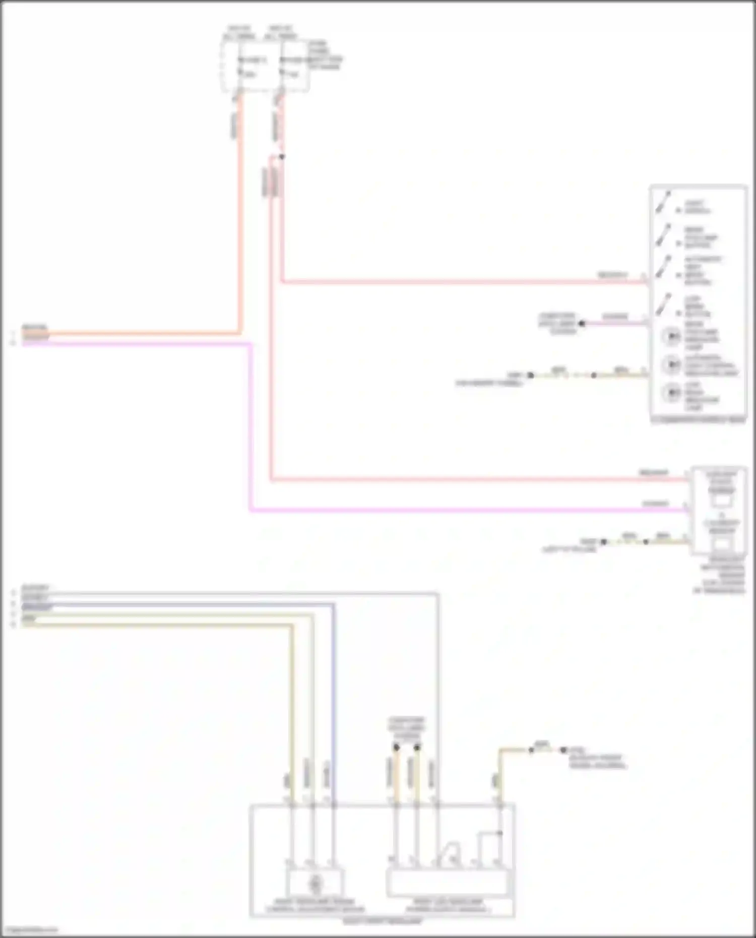 Wiring diagram light switch for Audi Q4 e-tron I (2021-2024) (3 of 4)