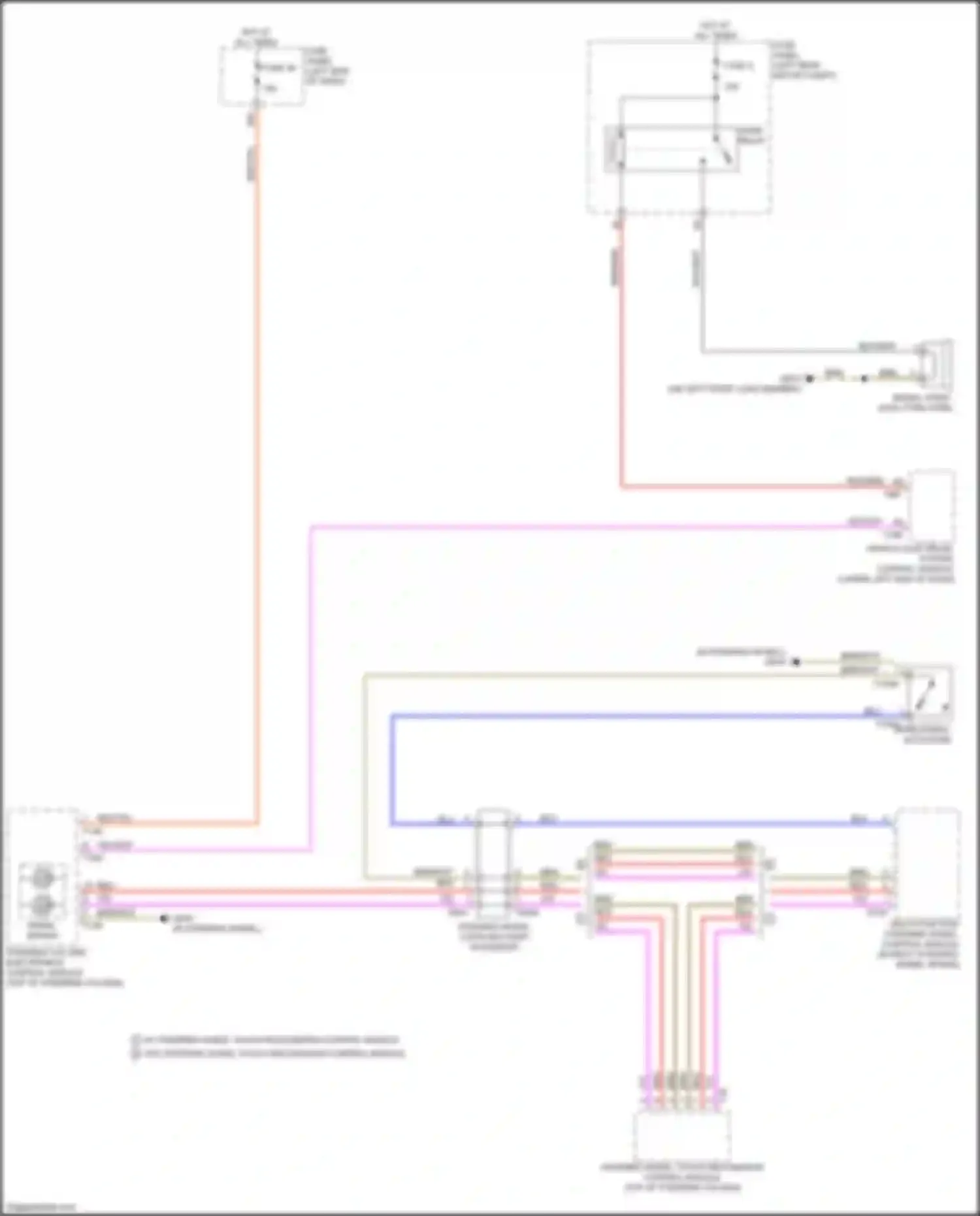Wiring diagram multi-function steering wheel control module for Audi Q4 e-tron I (2021-2024) (3 of 3)
