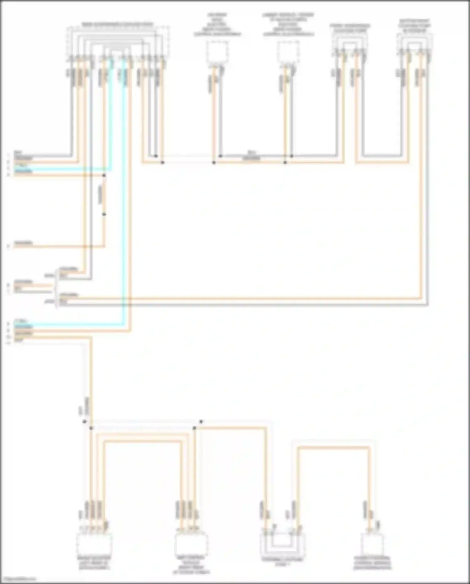 Wiring diagram rear suspension coupling point for Audi Q4 e-tron I (2021-2024) (3 of 12)