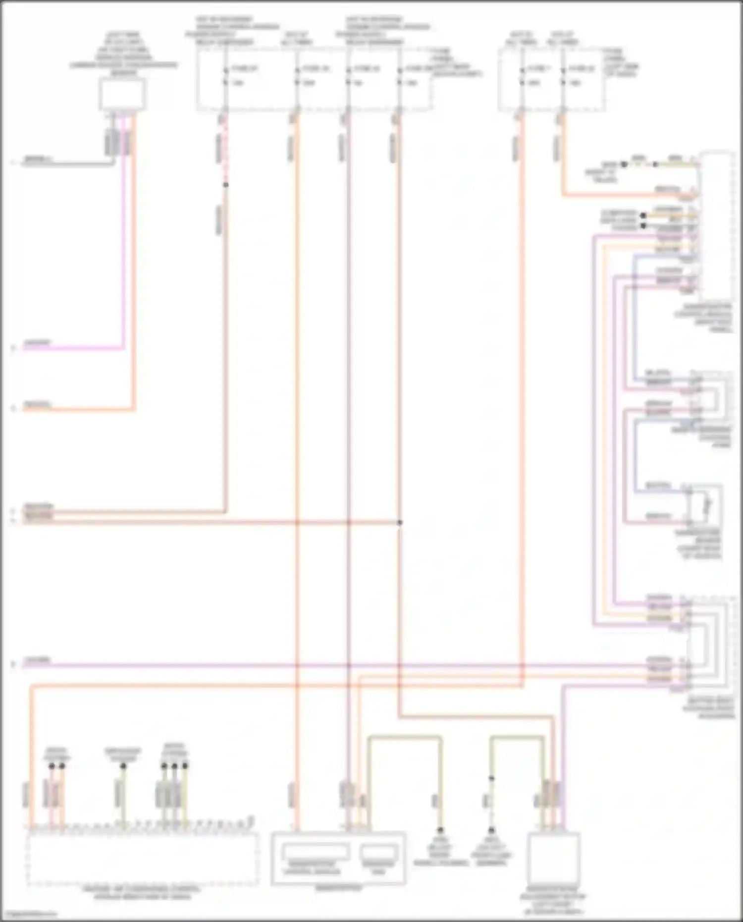 Wiring diagram rear suspension coupling point for Audi Q4 e-tron I (2021-2024) (2 of 12)