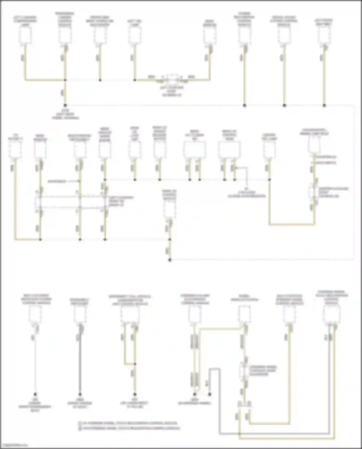 Wiring diagram rear window wiper motor for Audi Q4 e-tron I (2021-2024) (1 of 2)