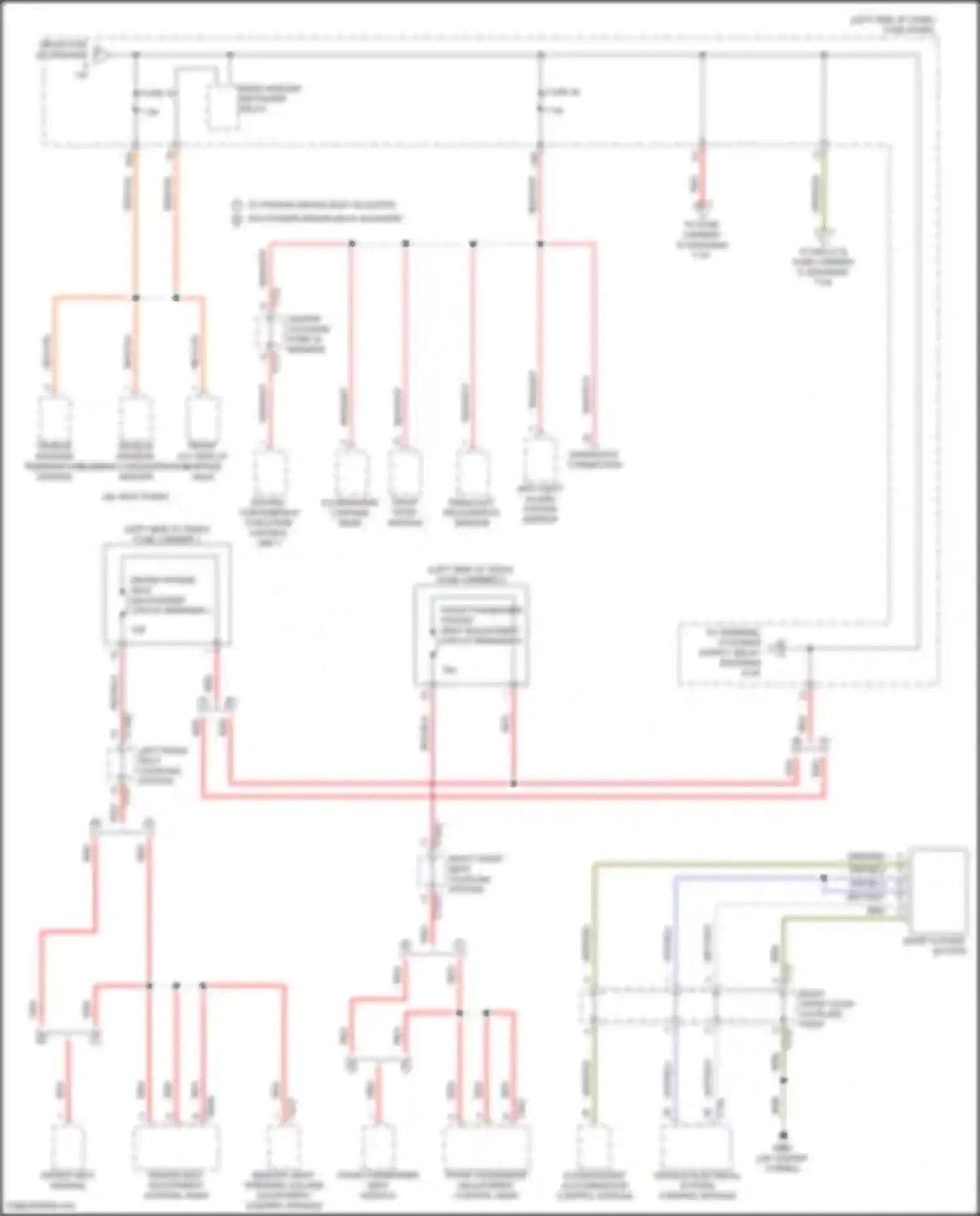 Wiring diagram right front seat coupling station for Audi Q4 e-tron I (2021-2024) (7 of 11)