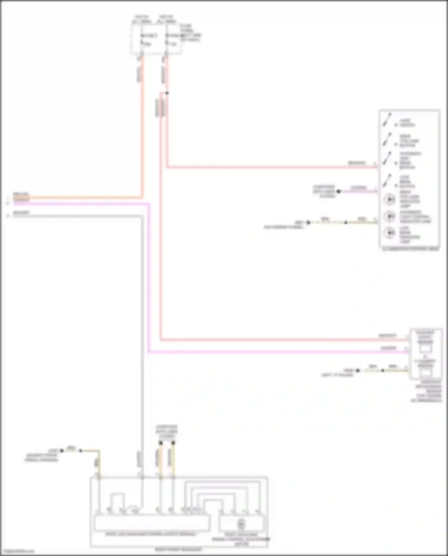 Wiring diagram right headlamp range control adjustment motor for Audi Q4 e-tron I (2021-2024) (1 of 2)