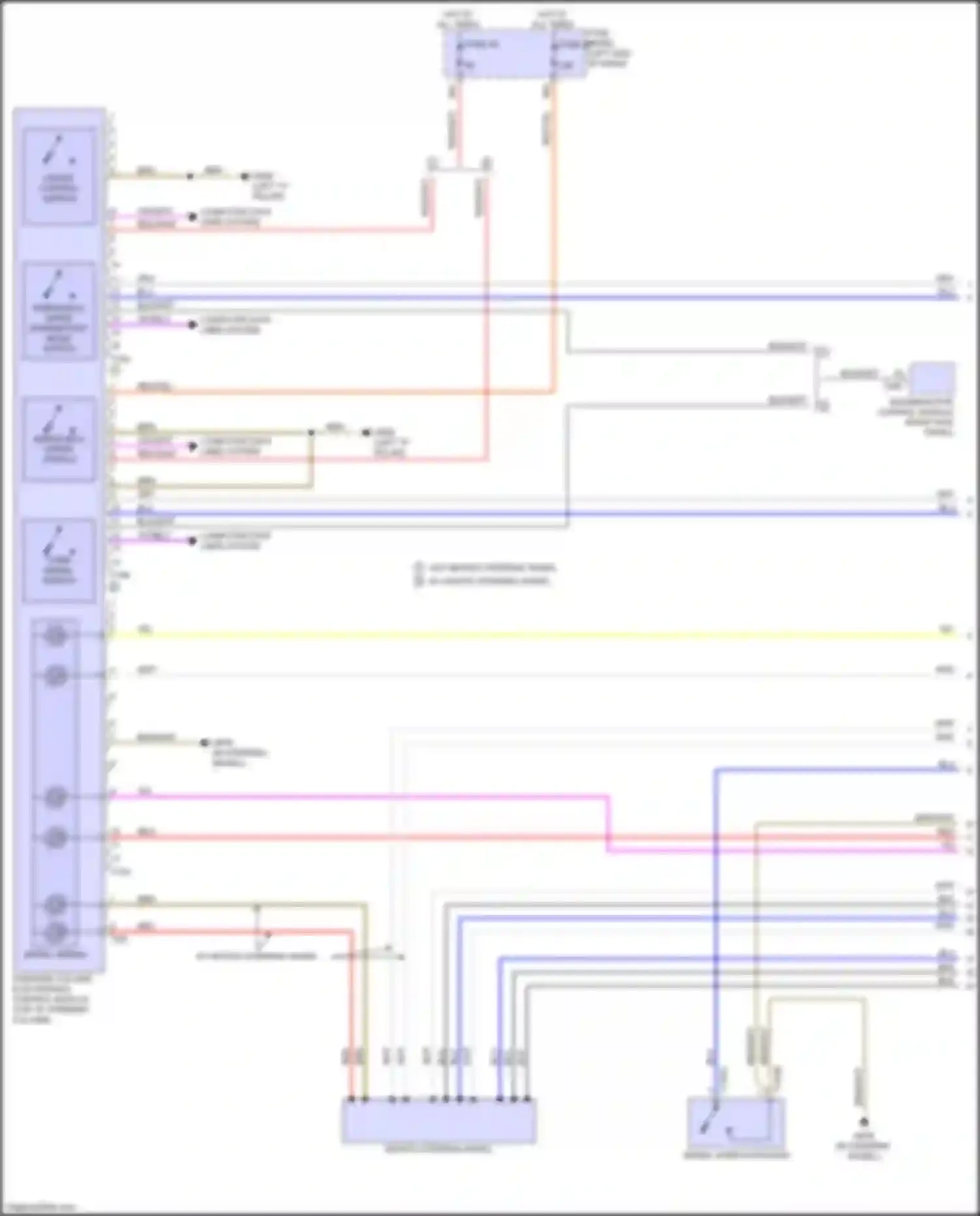 Wiring diagram signal horn activation for Audi Q4 e-tron I (2021-2024) (3 of 3)