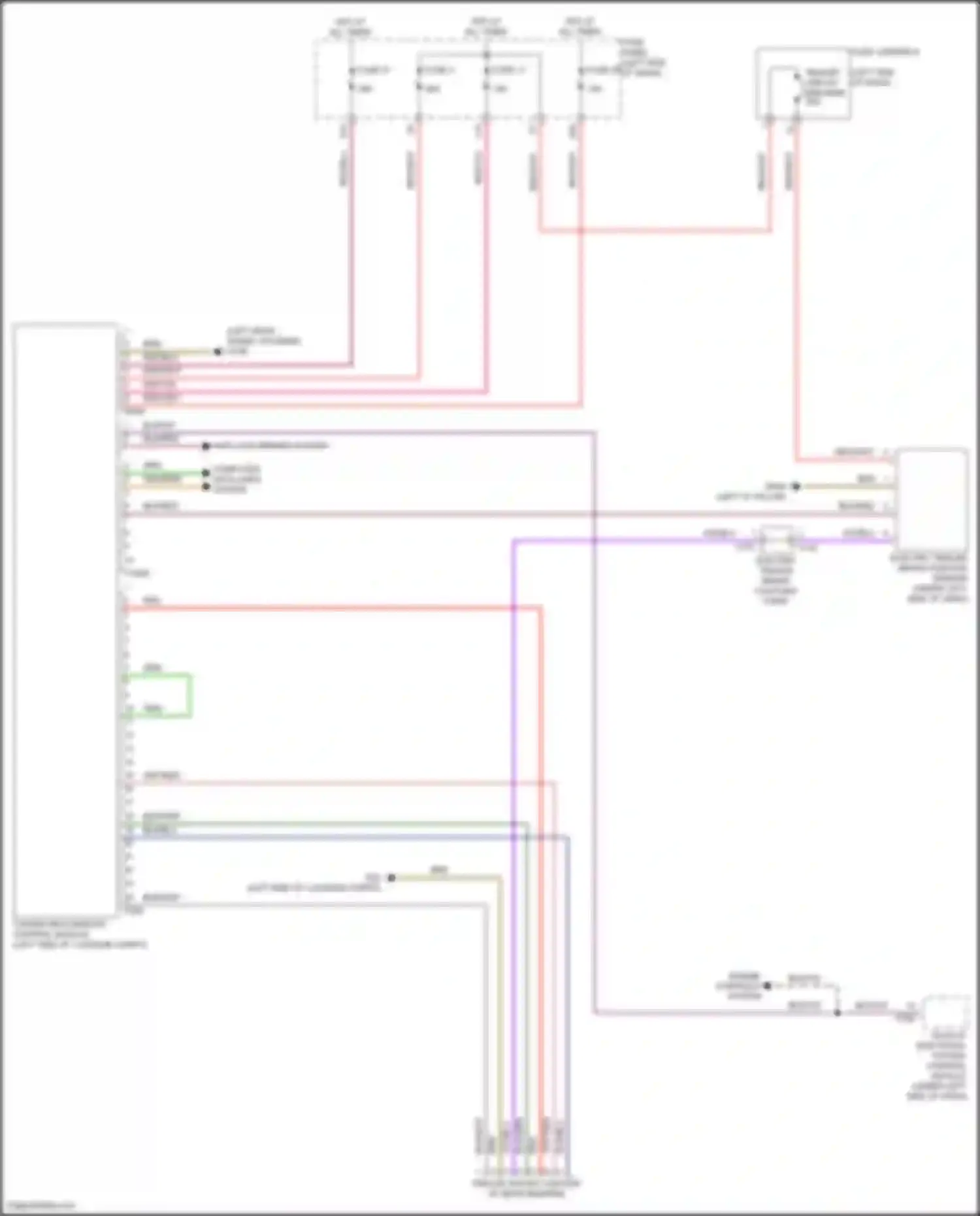 Wiring diagram towing recognition control module for Audi Q4 e-tron I (2021-2024) (7 of 7)