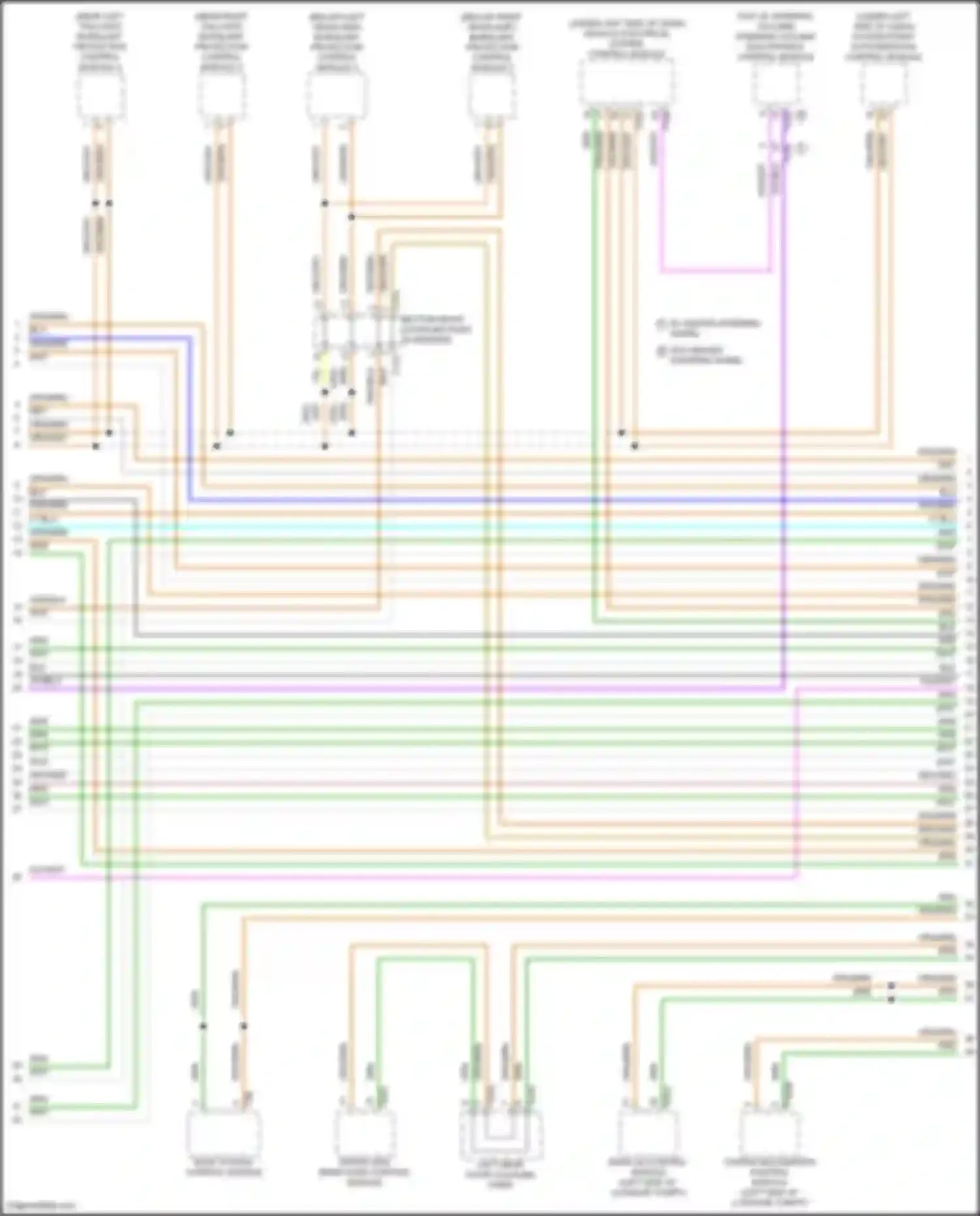 Wiring diagram towing recognition control module for Audi Q4 e-tron I (2021-2024) (2 of 7)