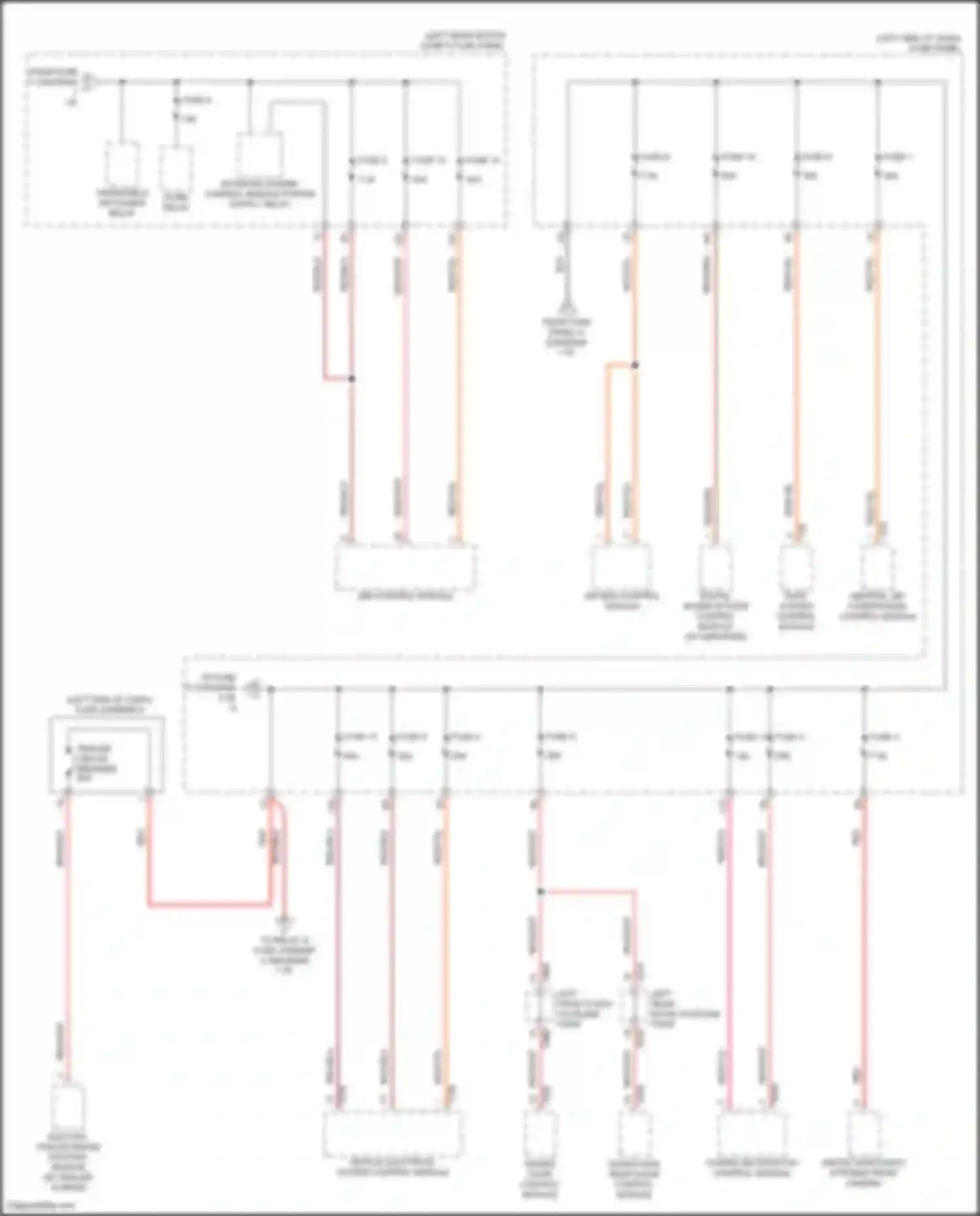 Wiring diagram trailer circuit breaker for Audi Q4 e-tron I (2021-2024) (1 of 2)