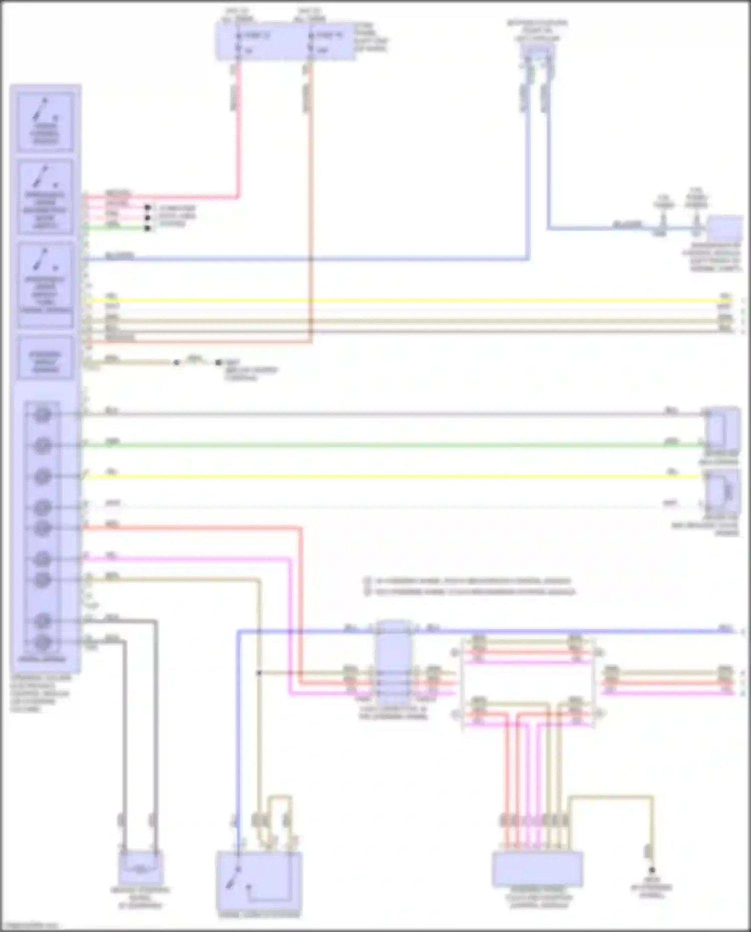 Q5 e-tron Audi I (2022-2024): Steering column electronic systems control module circuit (1 of 2)
