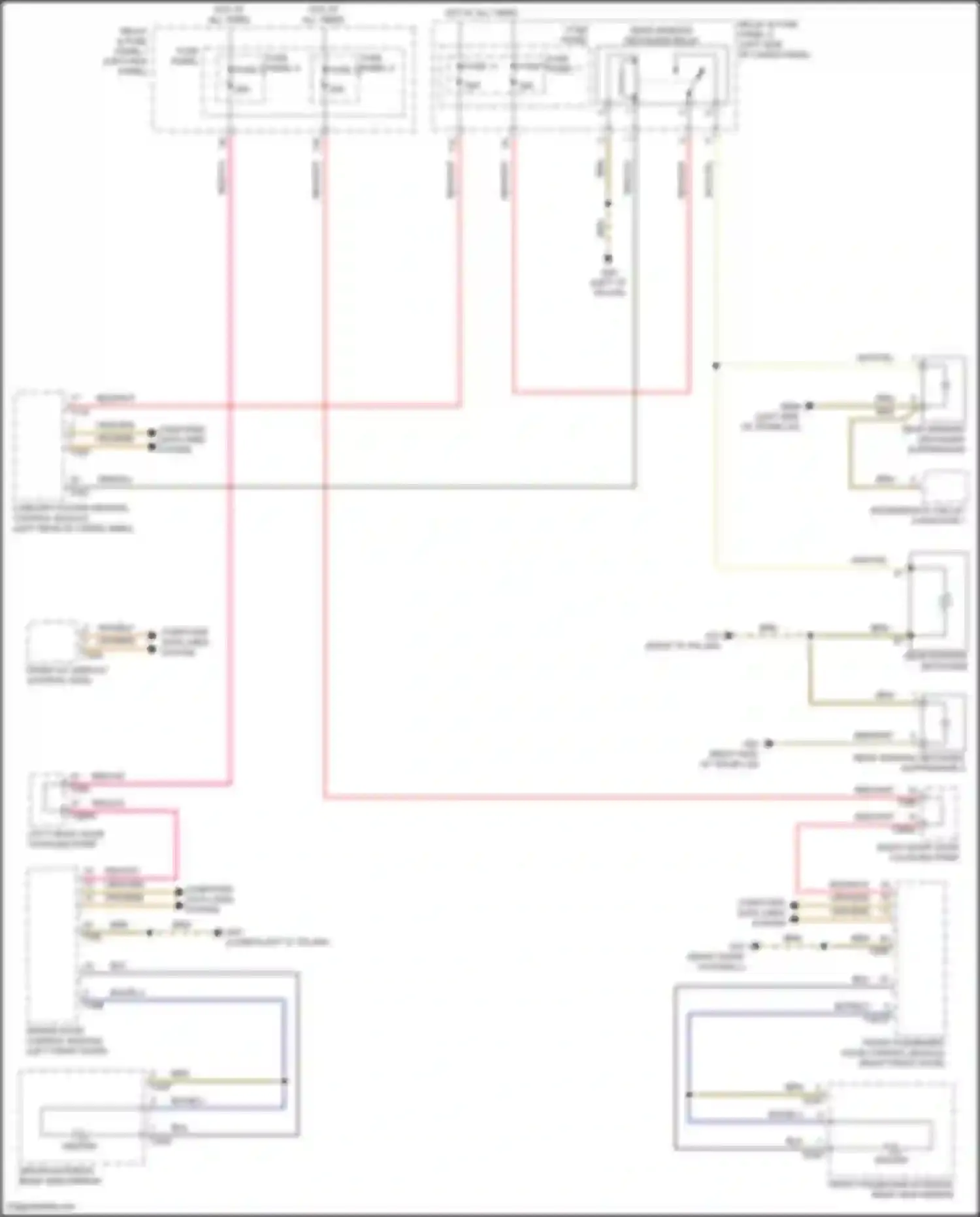 Q5 e-tron Audi I (2022-2024): Rear defogger & heated mirrors circuit