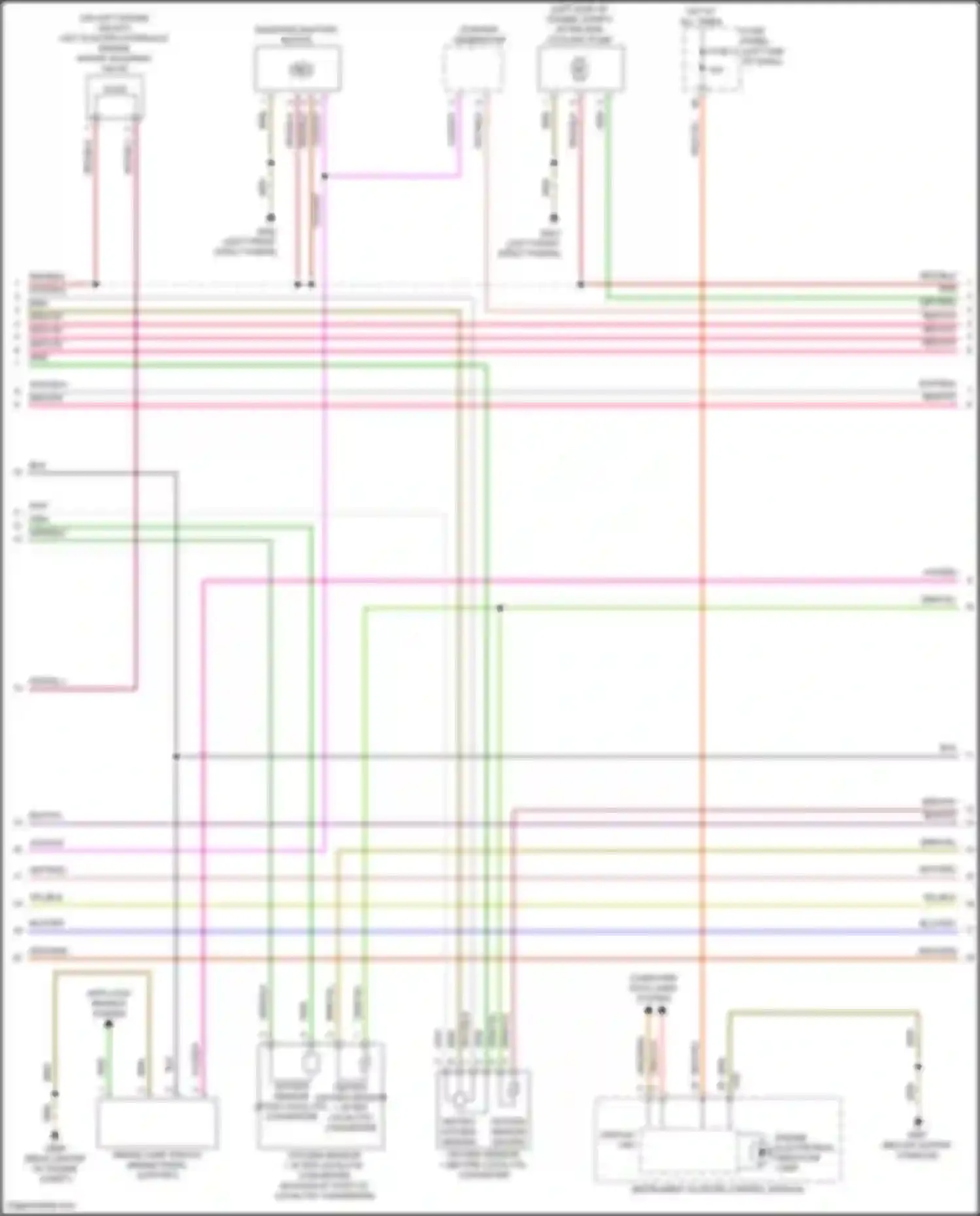 Q5 e-tron Audi I (2022-2024): Wiring diagram engine performance 2.0l turbo hybrid, engine controls circuit (2 of 9)