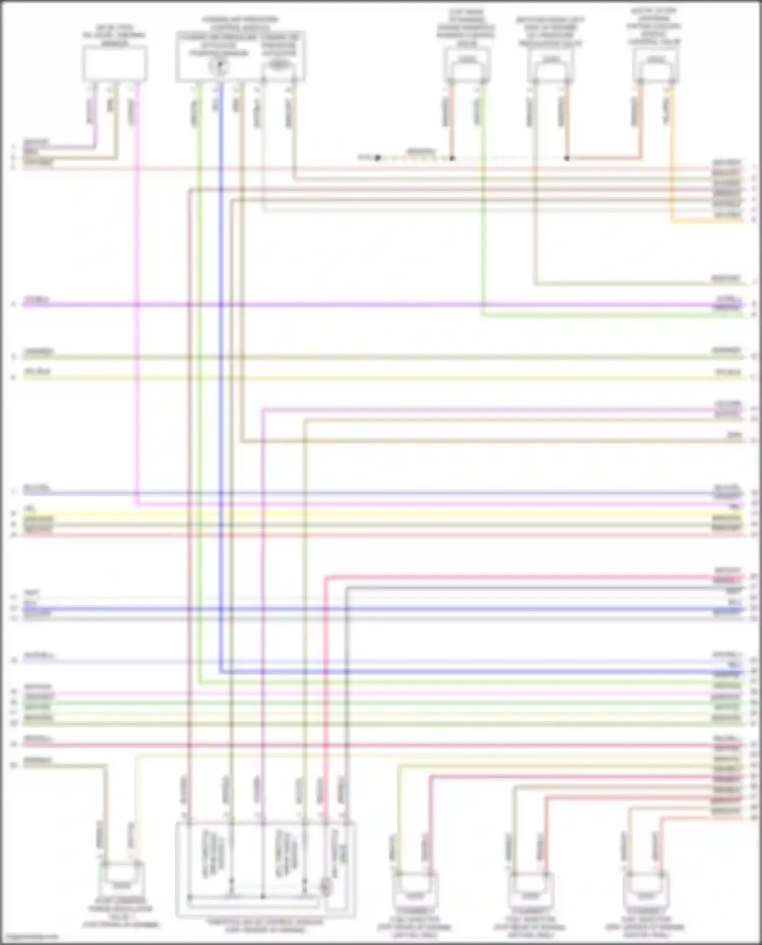 Q5 e-tron Audi I (2022-2024): Wiring diagram engine performance 2.0l turbo hybrid, engine controls circuit (6 of 9)