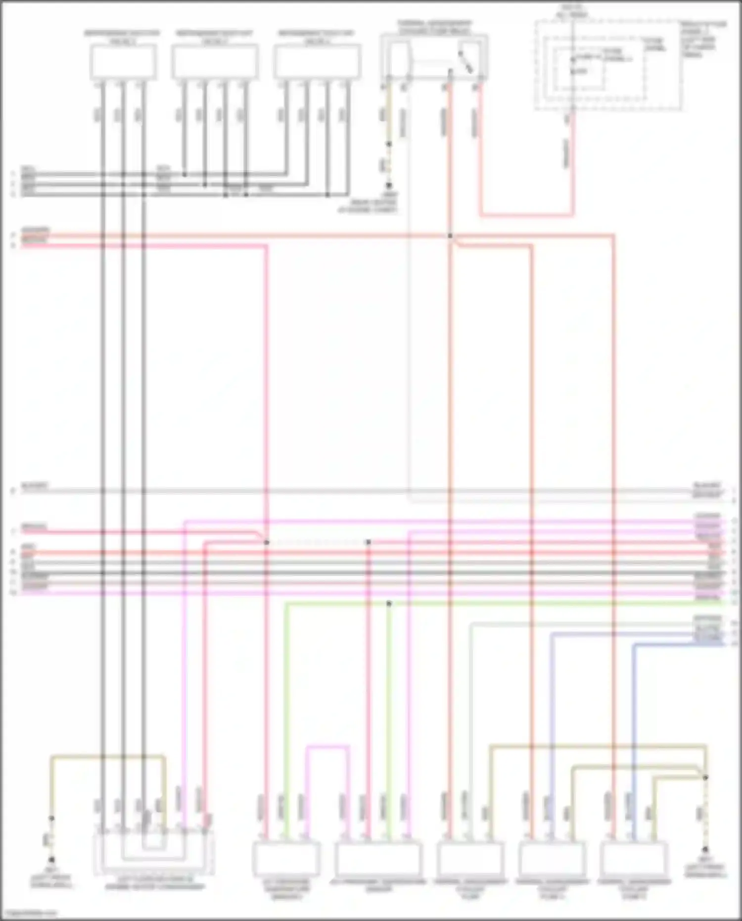 Q5 e-tron Audi I (2022-2024): Wiring diagram engine performance 2.0l turbo hybrid, hybrid system circuit (4 of 8)