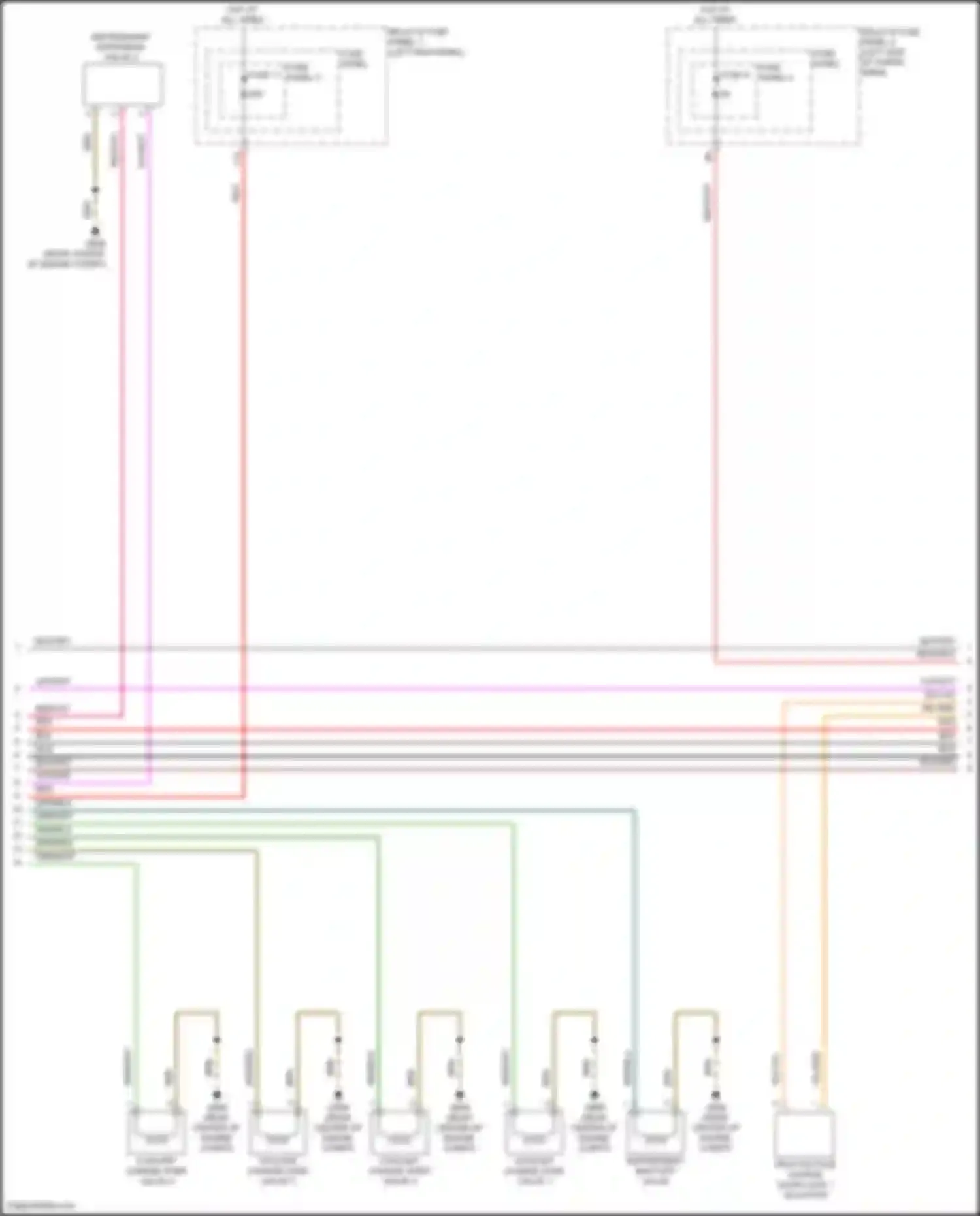 Q5 e-tron Audi I (2022-2024): Wiring diagram engine performance 2.0l turbo hybrid, hybrid system circuit (6 of 8)