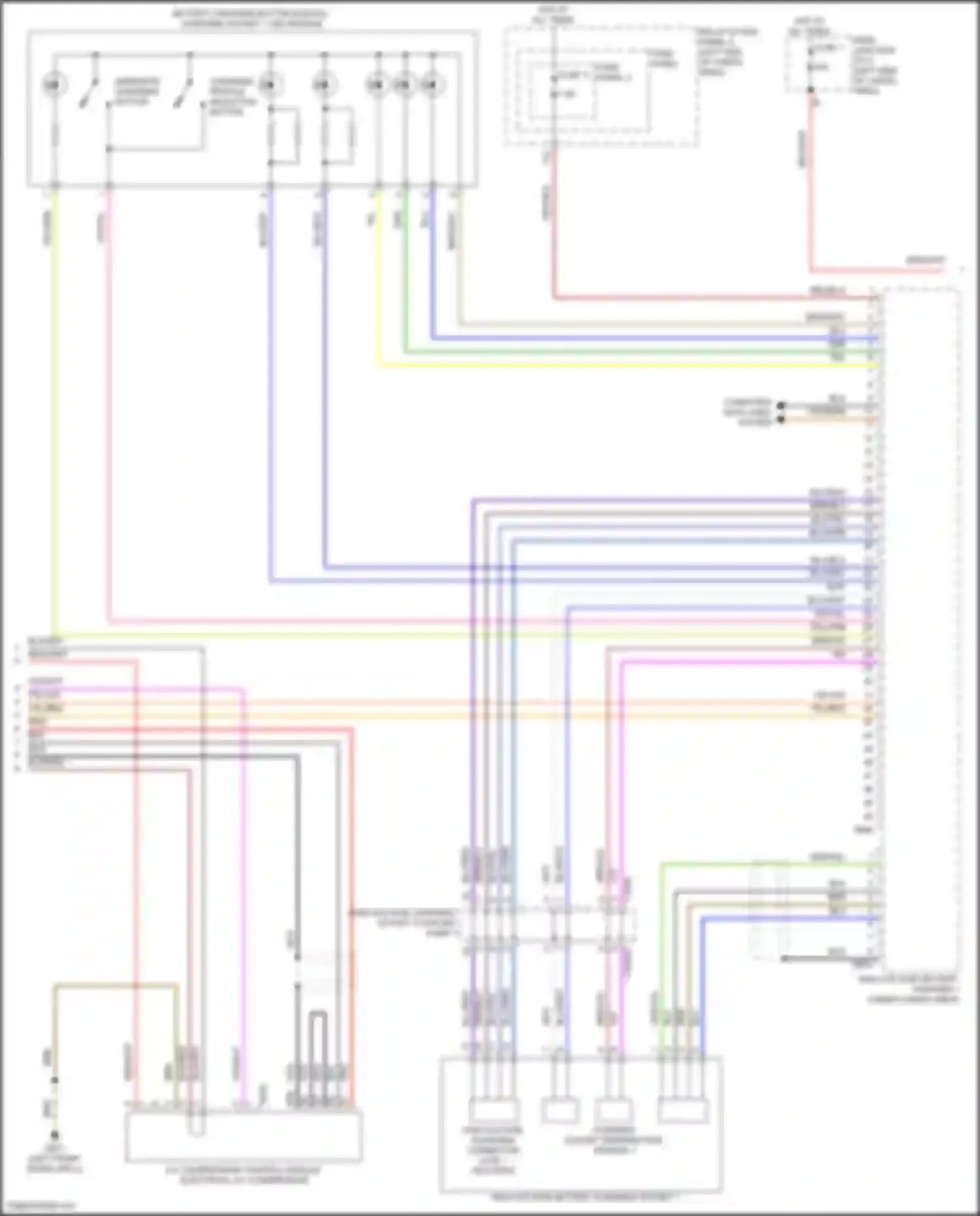 Q5 e-tron Audi I (2022-2024): Wiring diagram engine performance 2.0l turbo hybrid, hybrid system circuit (7 of 8)