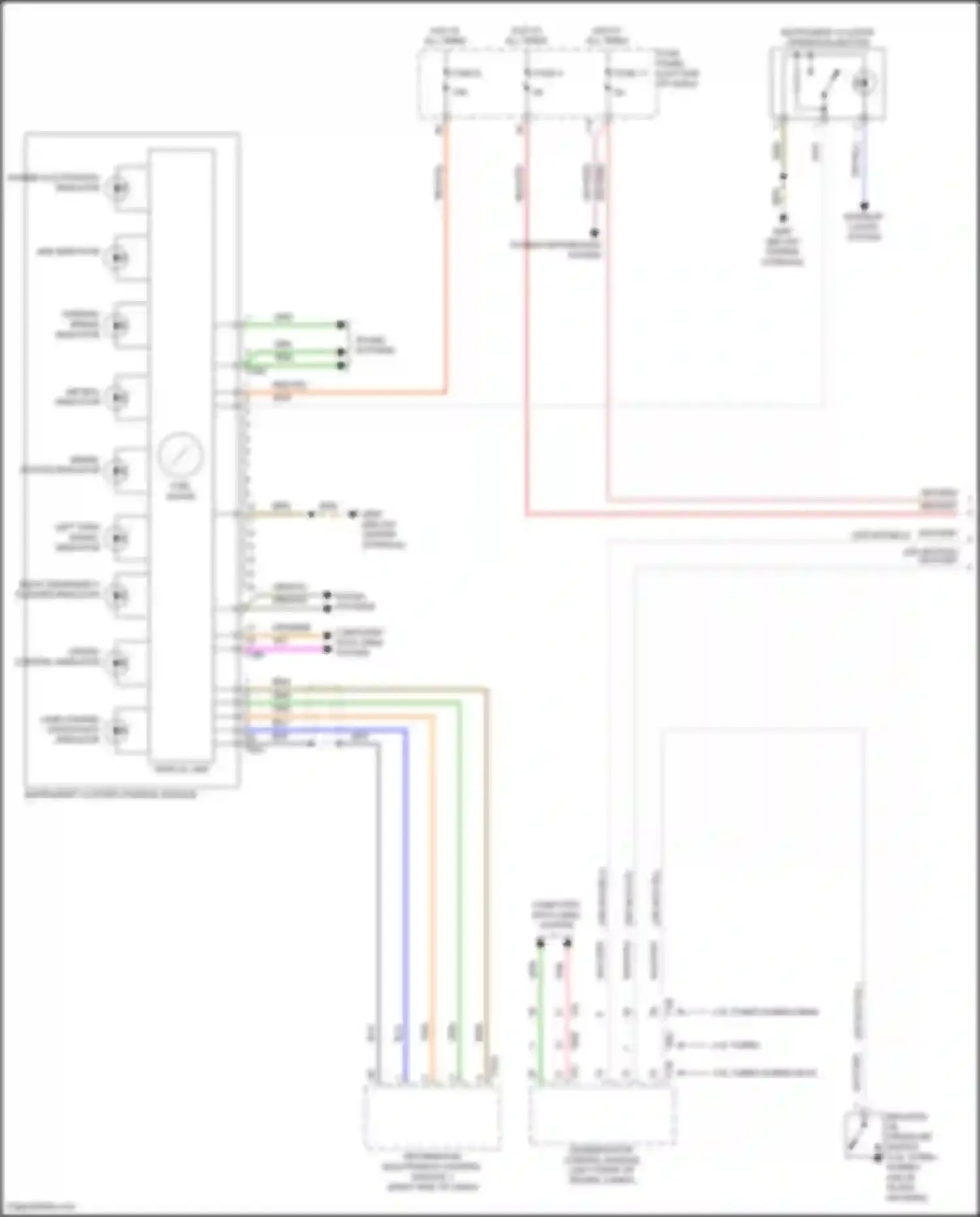 Q5 e-tron Audi I (2022-2024): Instrument cluster circuit, w/ fpk active info display (1 of 2)