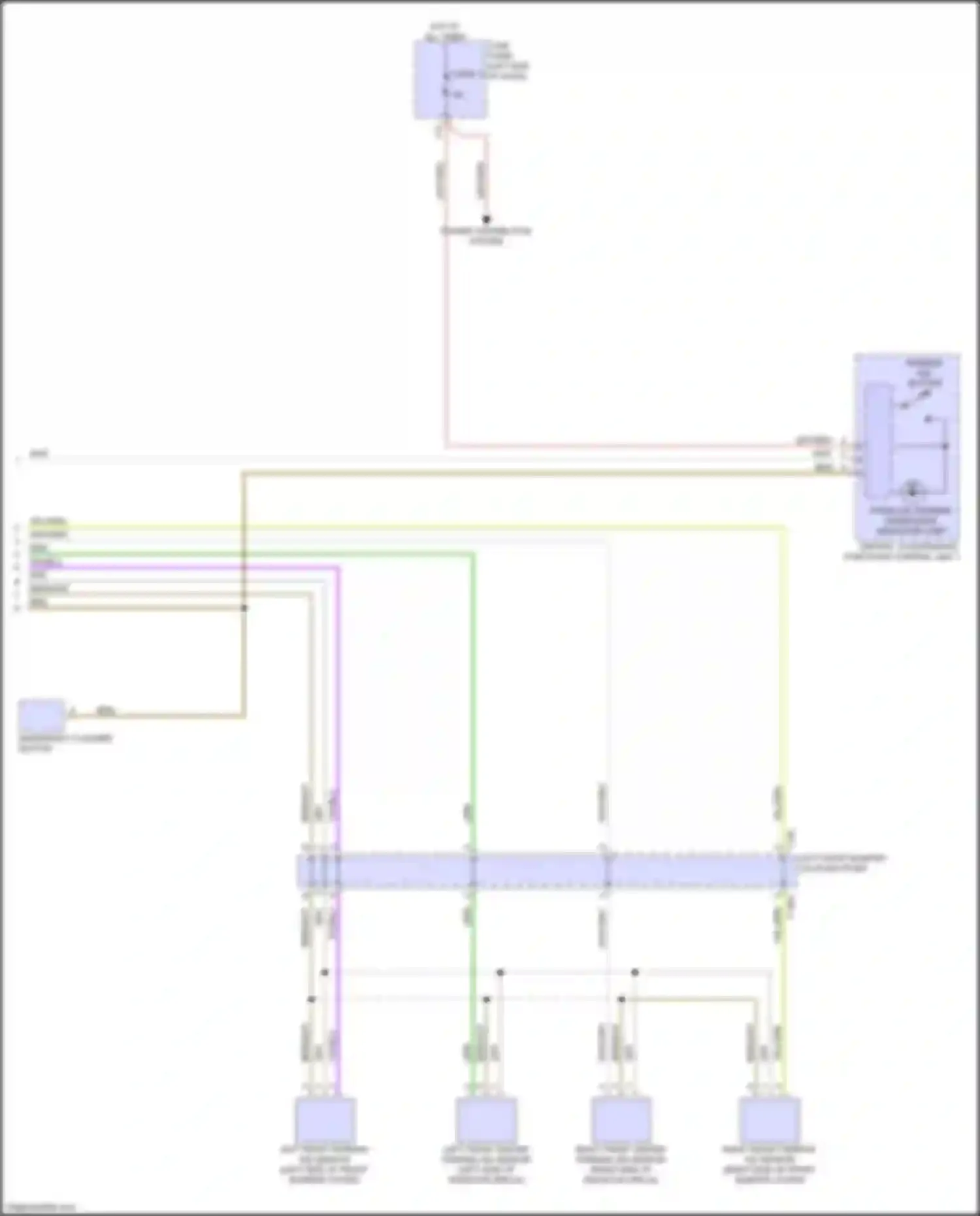 Q5 e-tron Audi I (2022-2024): Parking assistant circuit, w/o parallel parking (2 of 2)