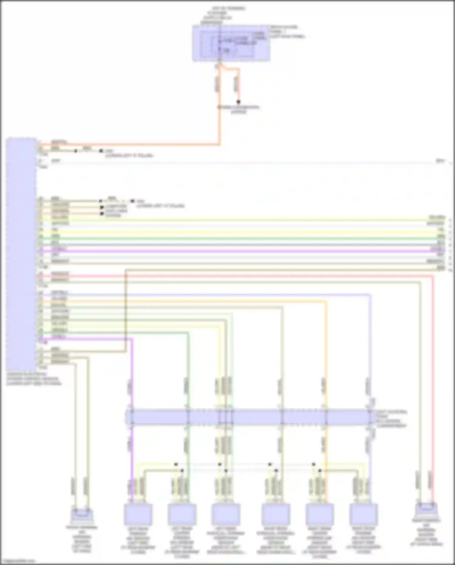 Q5 e-tron Audi I (2022-2024): Parking assistant circuit, w/ parallel parking (1 of 2)