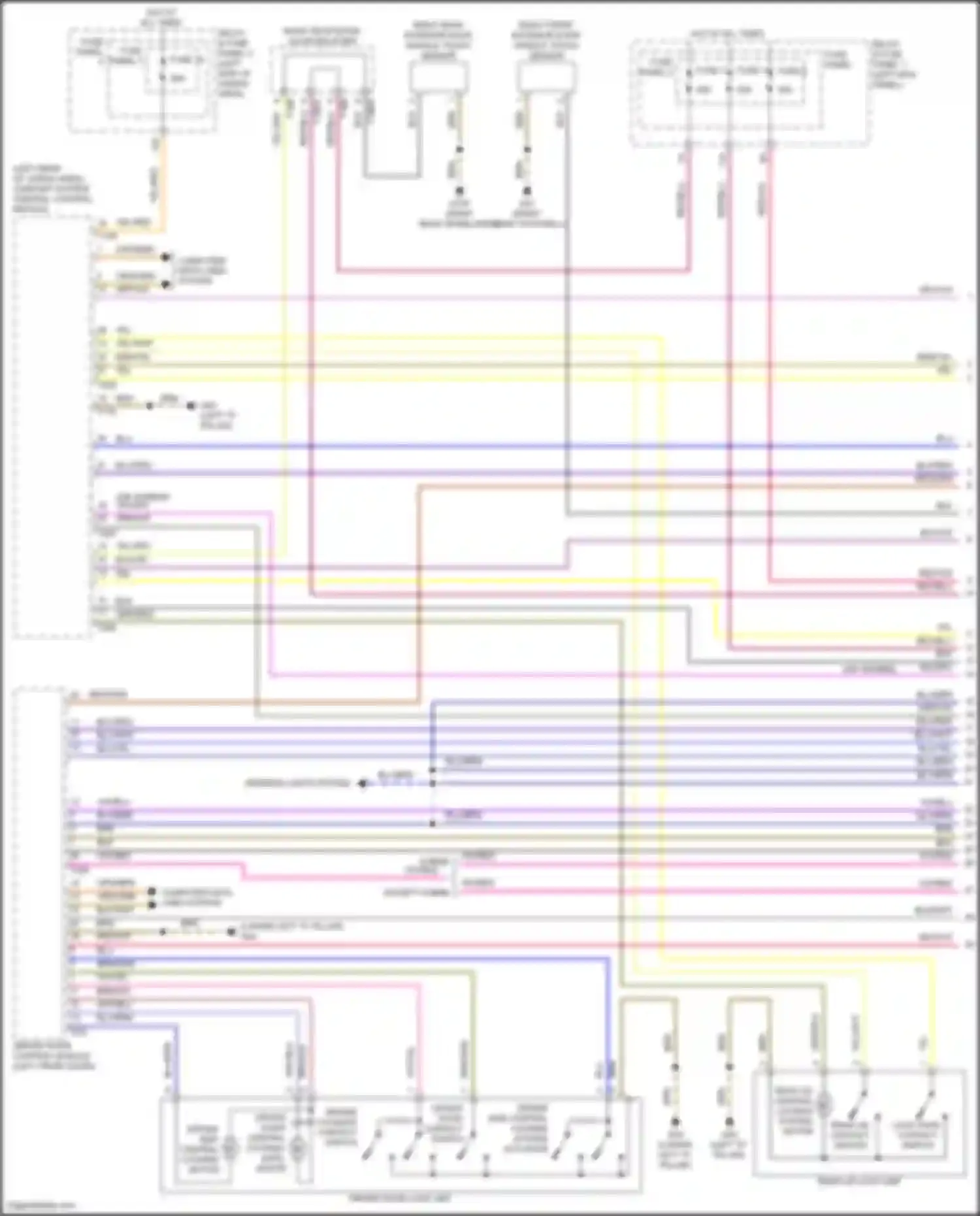 Q5 e-tron Audi I (2022-2024): Power door locks circuit (1 of 5)