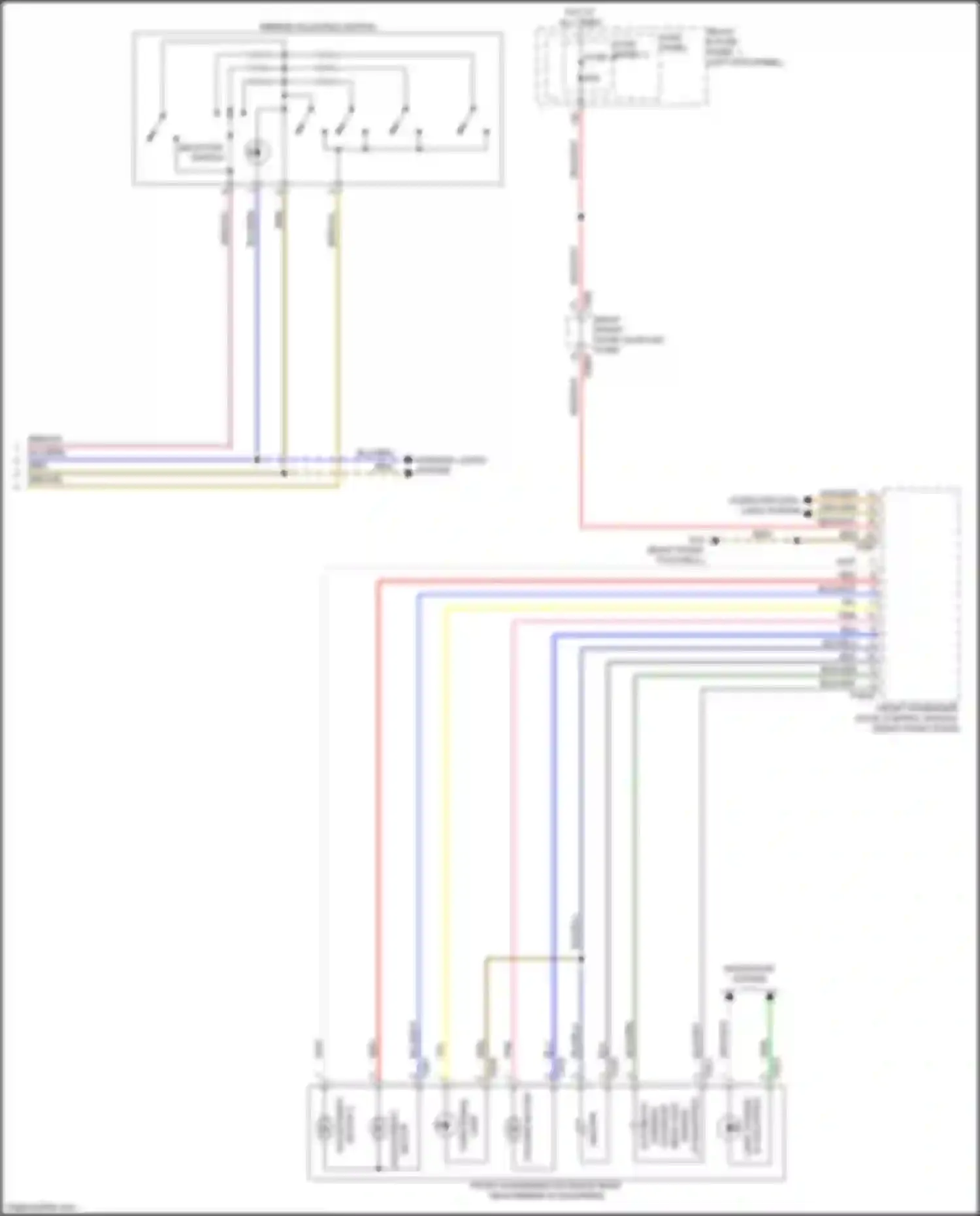 Q5 e-tron Audi I (2022-2024): Power mirrors circuit (2 of 2)