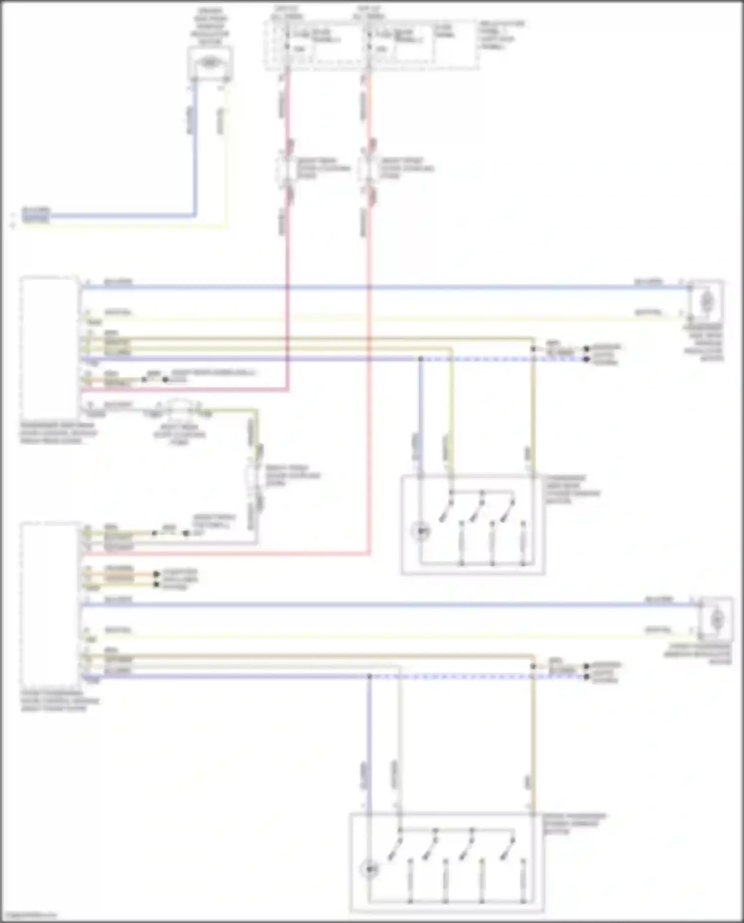 Q5 e-tron Audi I (2022-2024): Power windows circuit (2 of 2)
