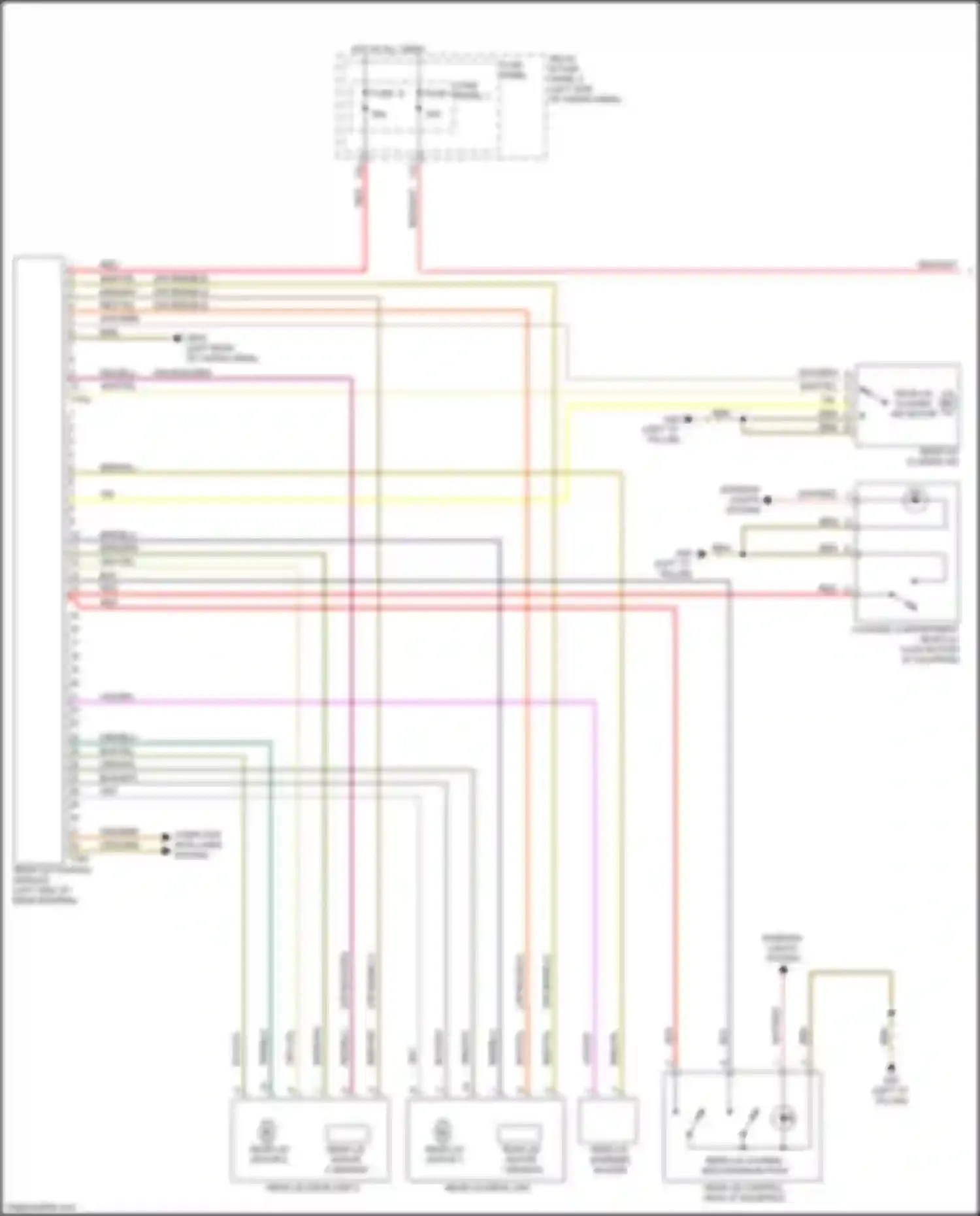 Q5 e-tron Audi I (2022-2024): Trunk & fuel door release circuit (1 of 2)
