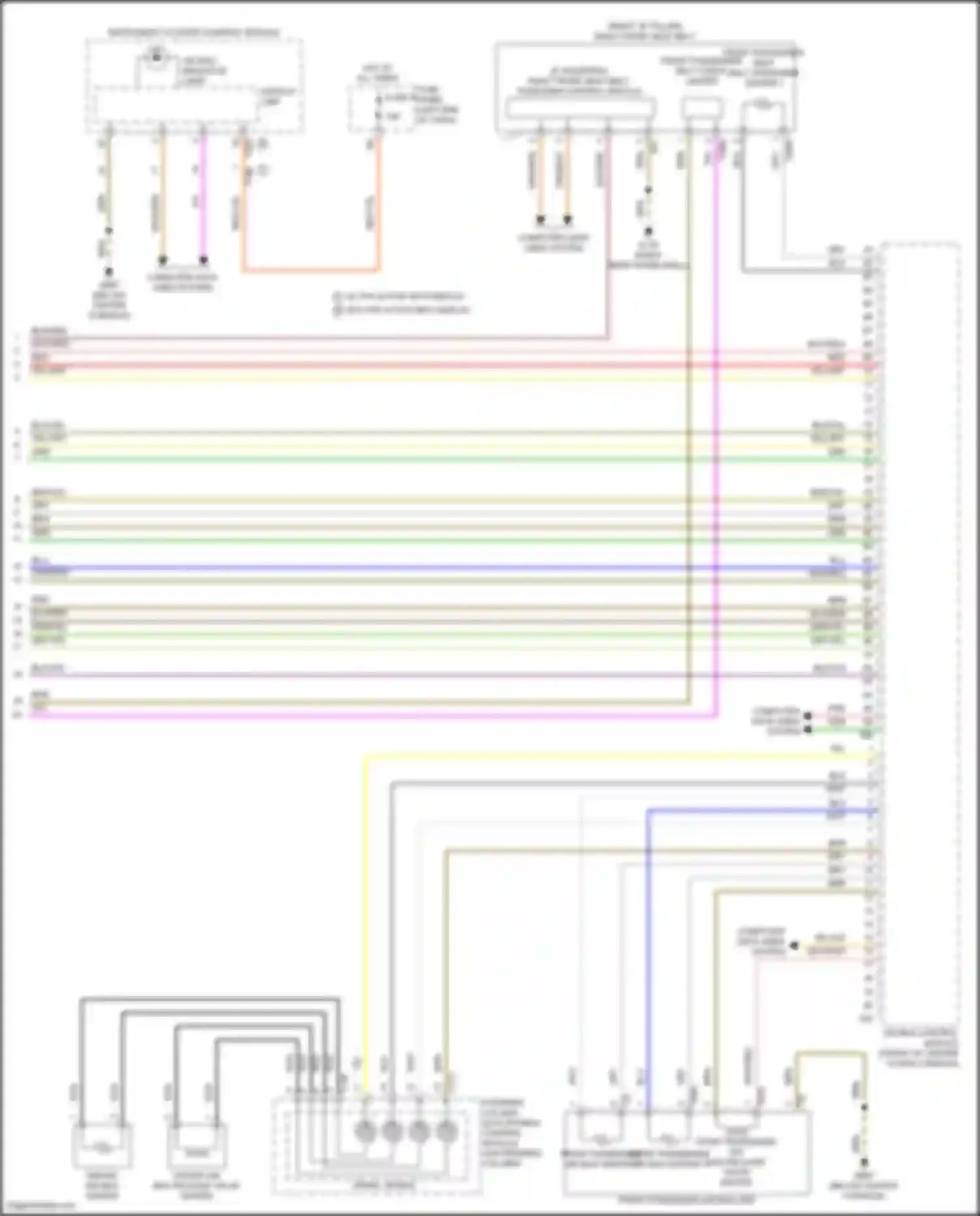 Wiring diagram air bag indicator lamp for Audi Q5 e-tron I (2022-2024) (1 of 1)