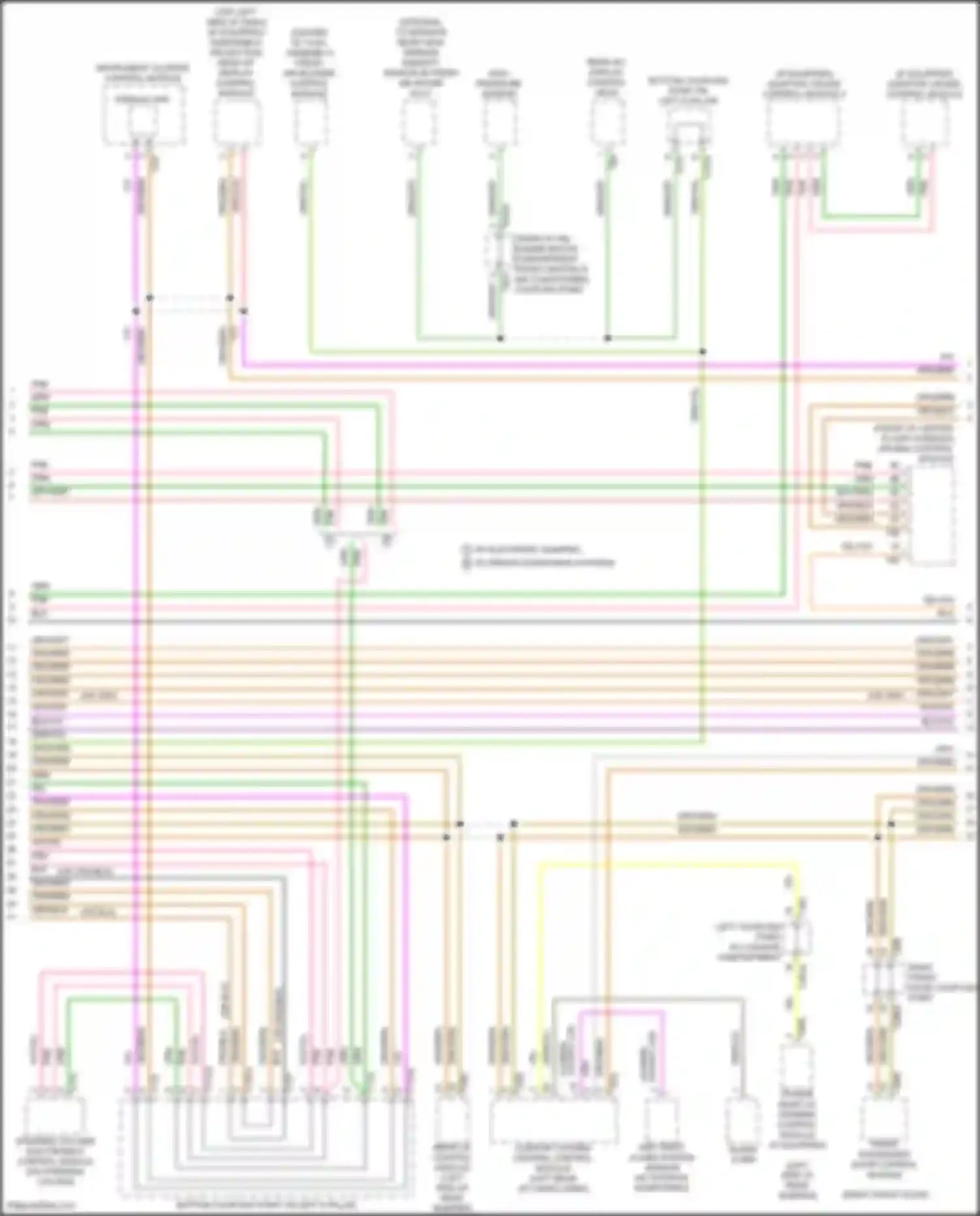 Wiring diagram bottom coupling point on left a-pillar for Audi Q5 e-tron I (2022-2024) (3 of 31)