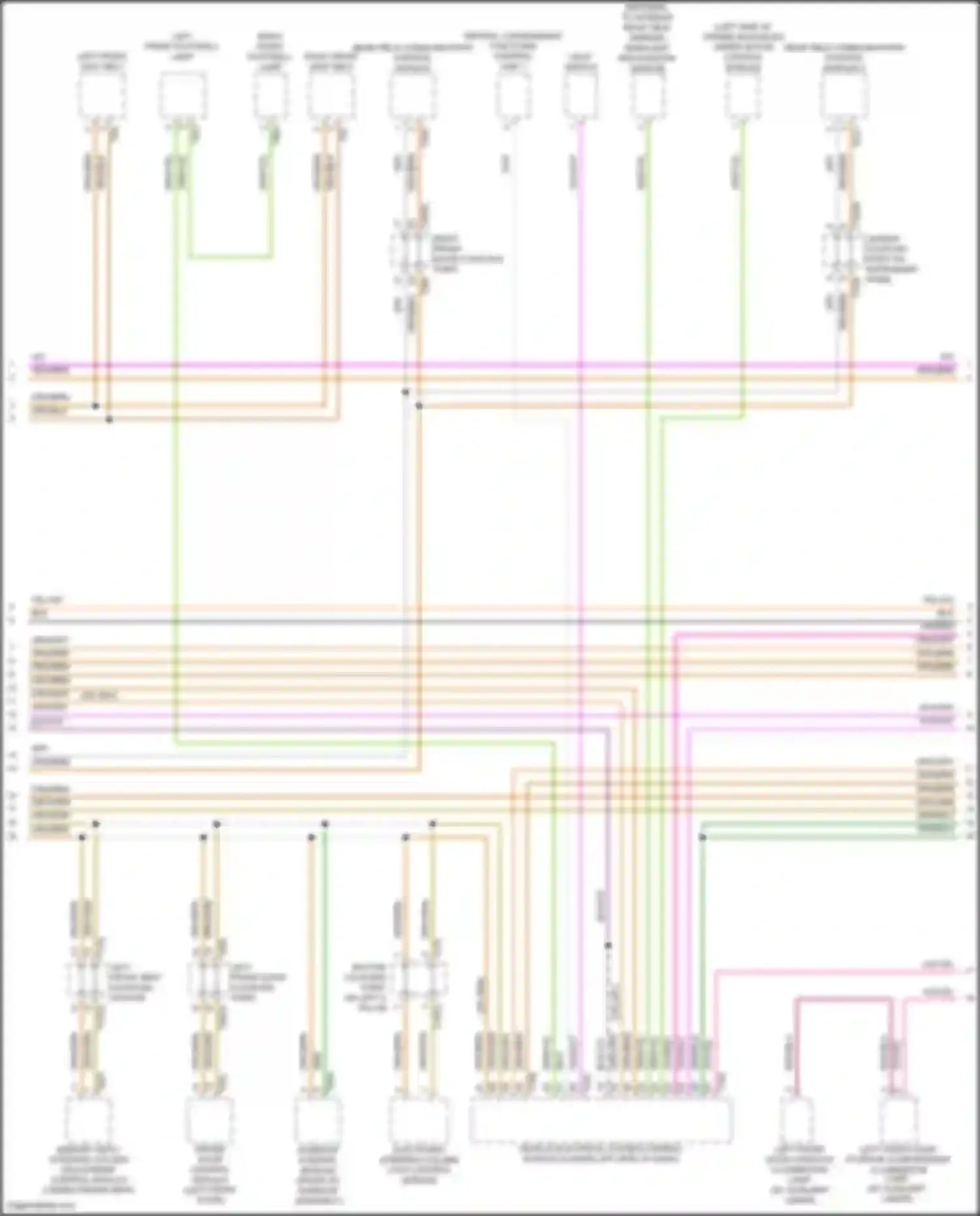 Wiring diagram bottom coupling point on left a-pillar for Audi Q5 e-tron I (2022-2024) (4 of 31)