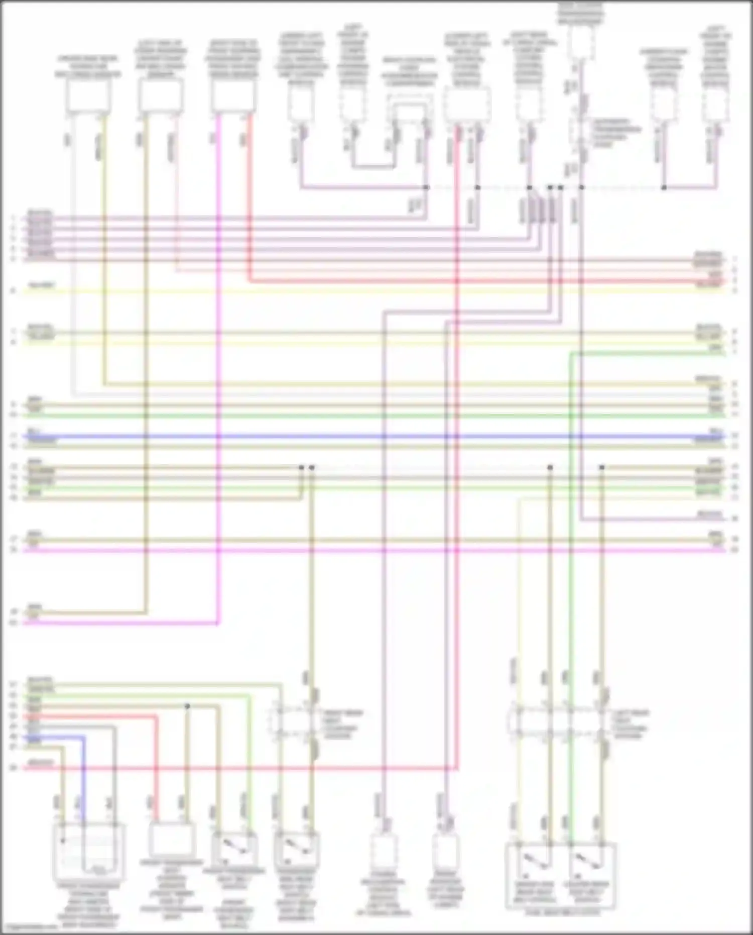 Wiring diagram comfort system central control module for Audi Q5 e-tron I (2022-2024) (10 of 27)