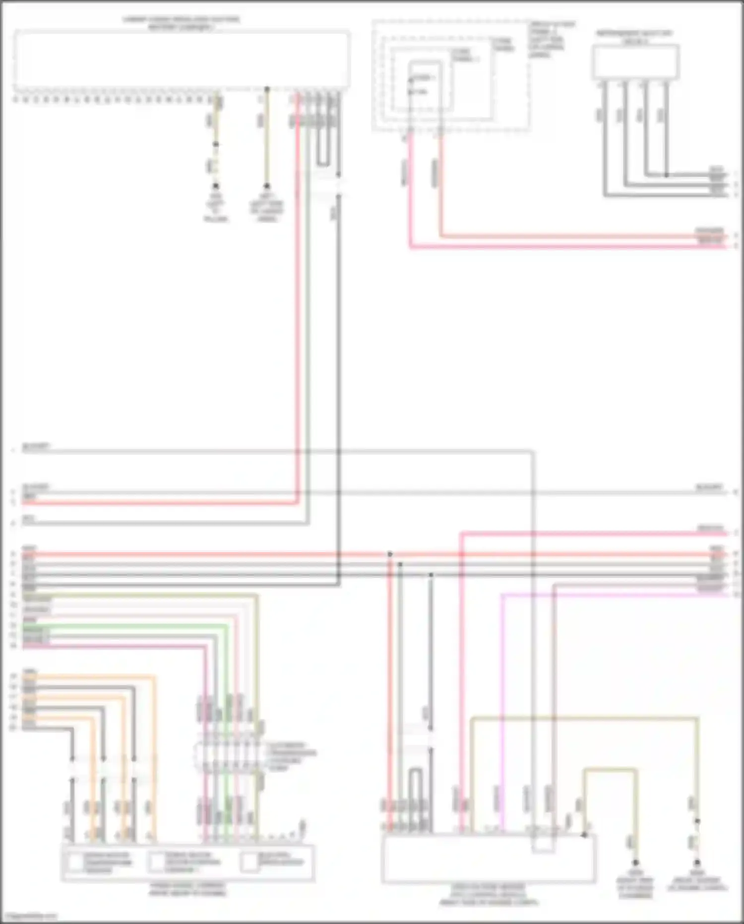 Wiring diagram drive motor rotor position sensor 1 for Audi Q5 e-tron I (2022-2024) (1 of 1)