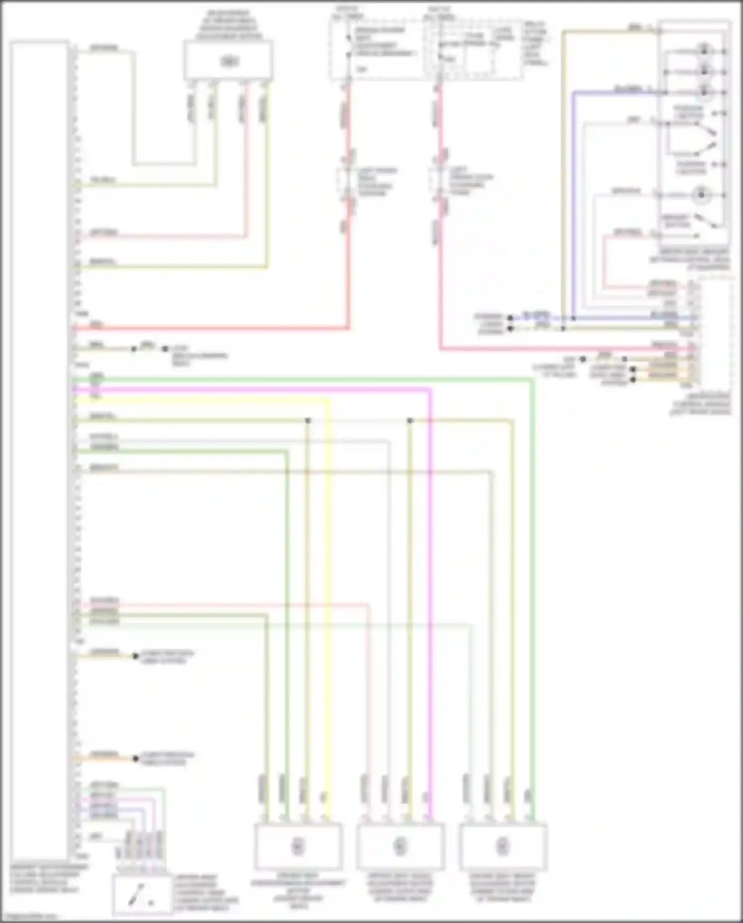 Wiring diagram driver seat memory settings control head for Audi Q5 e-tron I (2022-2024) (1 of 3)