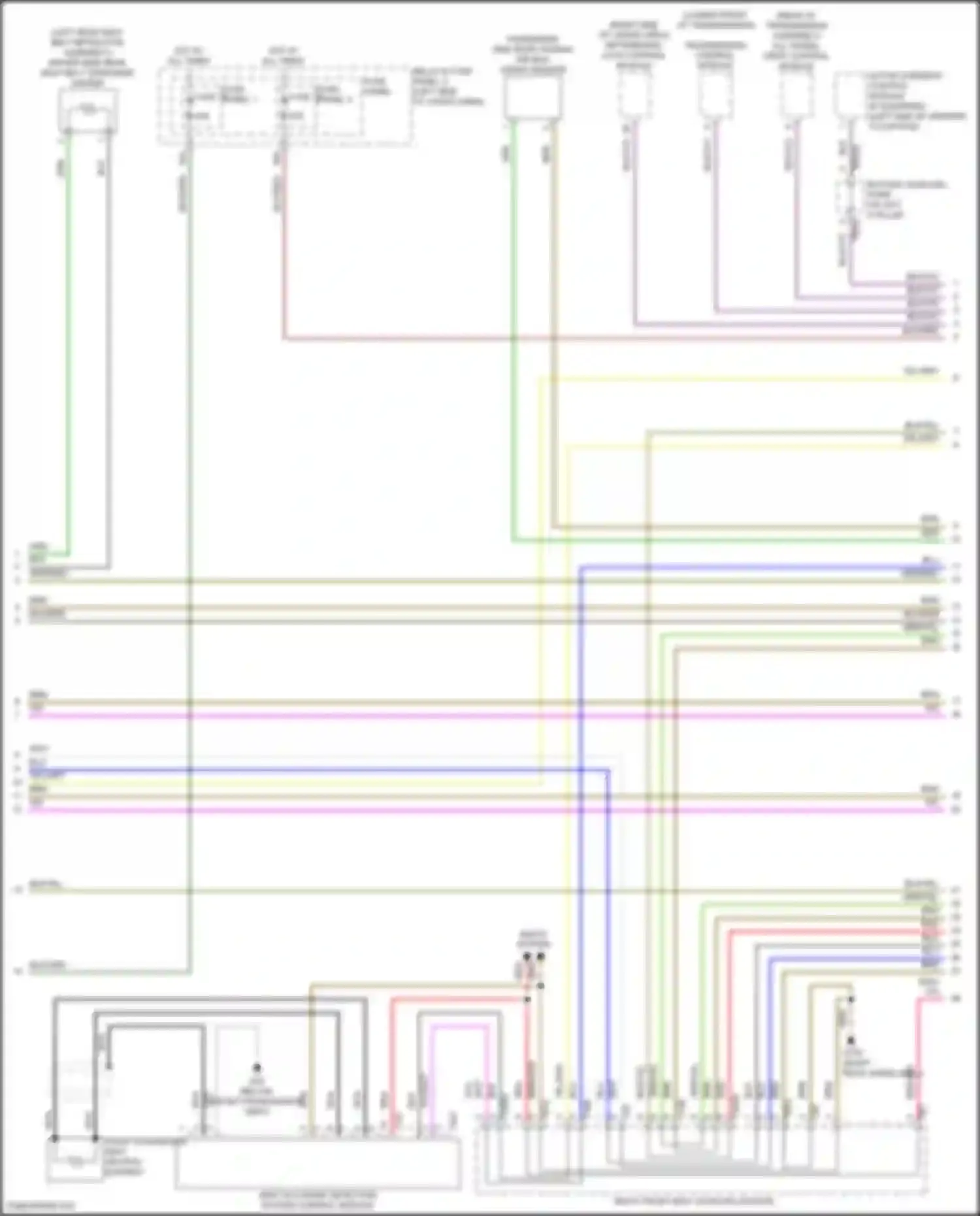 Wiring diagram driver side rear seat belt tensioner igniter for Audi Q5 e-tron I (2022-2024) (1 of 1)