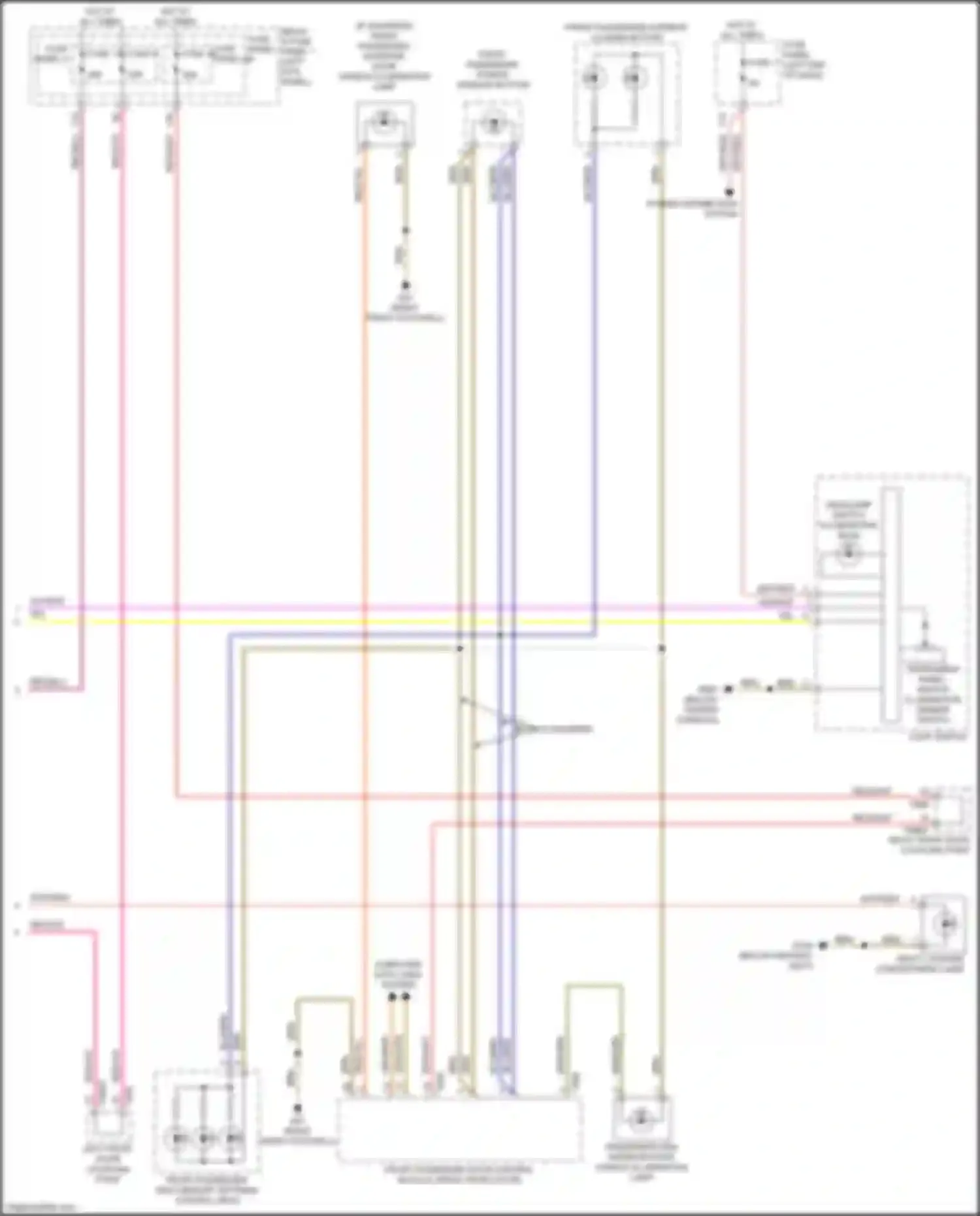 Wiring diagram front passenger exterior door handle illumination lamp for Audi Q5 e-tron I (2022-2024) (1 of 1)
