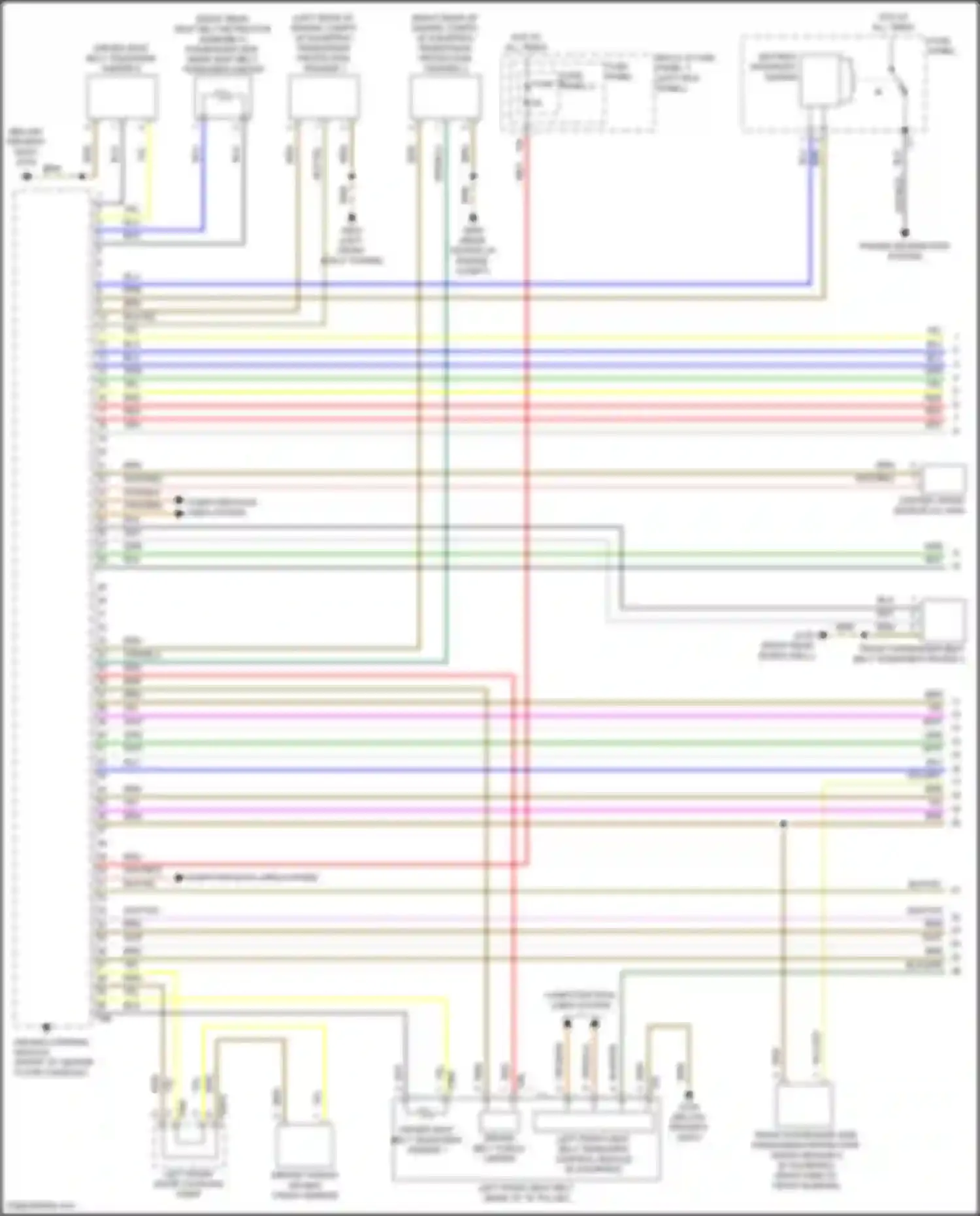 Wiring diagram left front door coupling point for Audi Q5 e-tron I (2022-2024) (19 of 29)