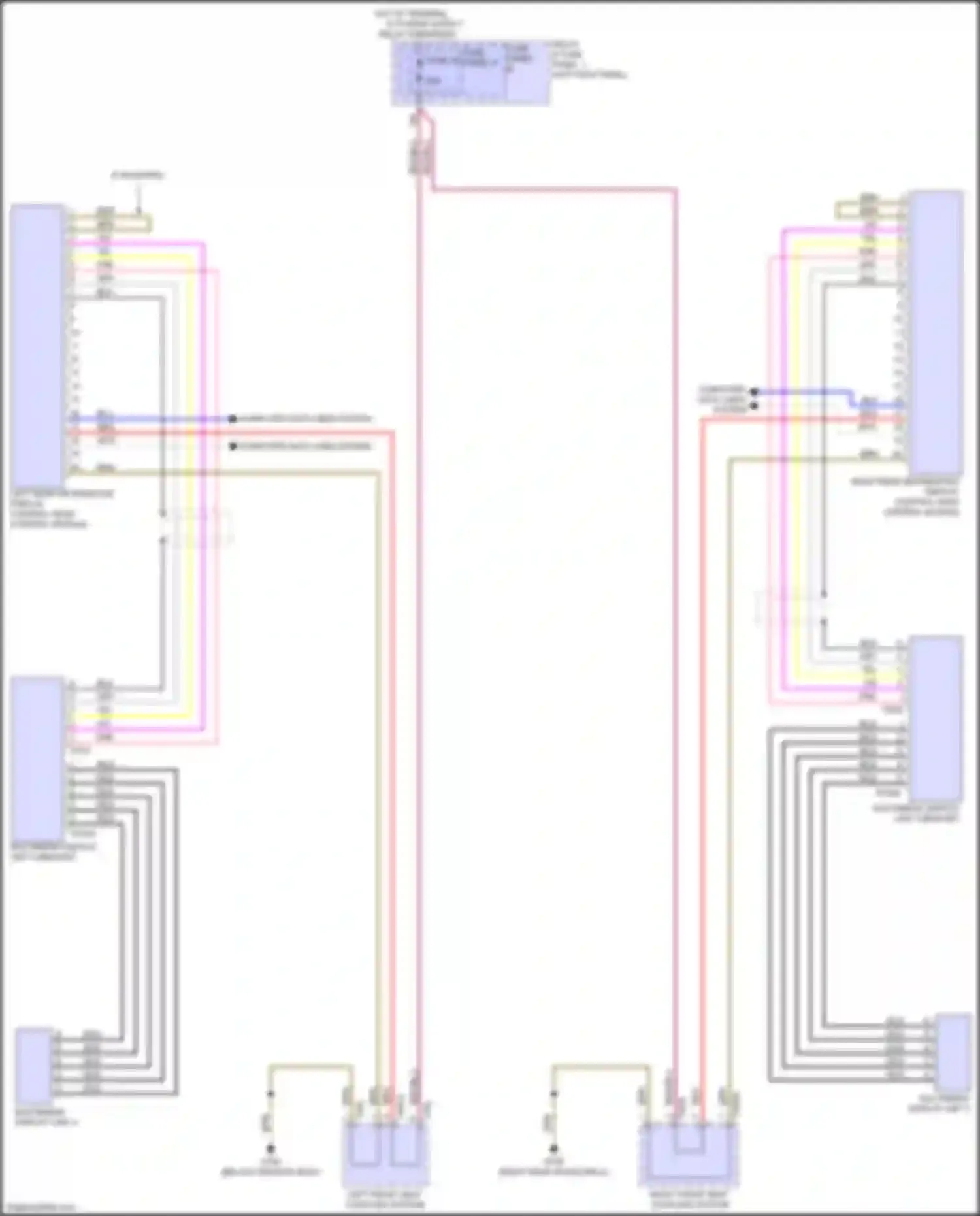 Wiring diagram left front seat coupling station for Audi Q5 e-tron I (2022-2024) (19 of 20)